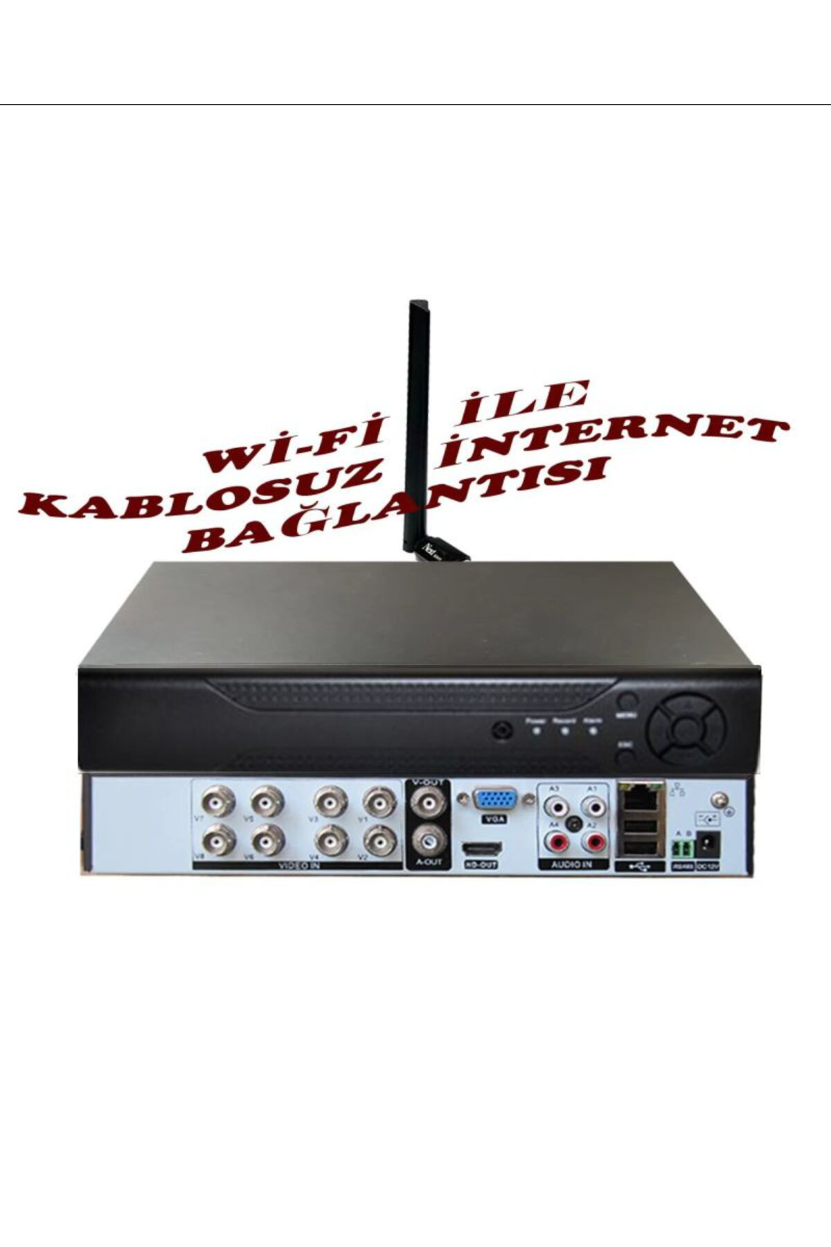 8 Kanal Wi-Fi Bağlantılı 5 Mp H265+ Hıbrıt Araç, Insan ve Yüz Tan