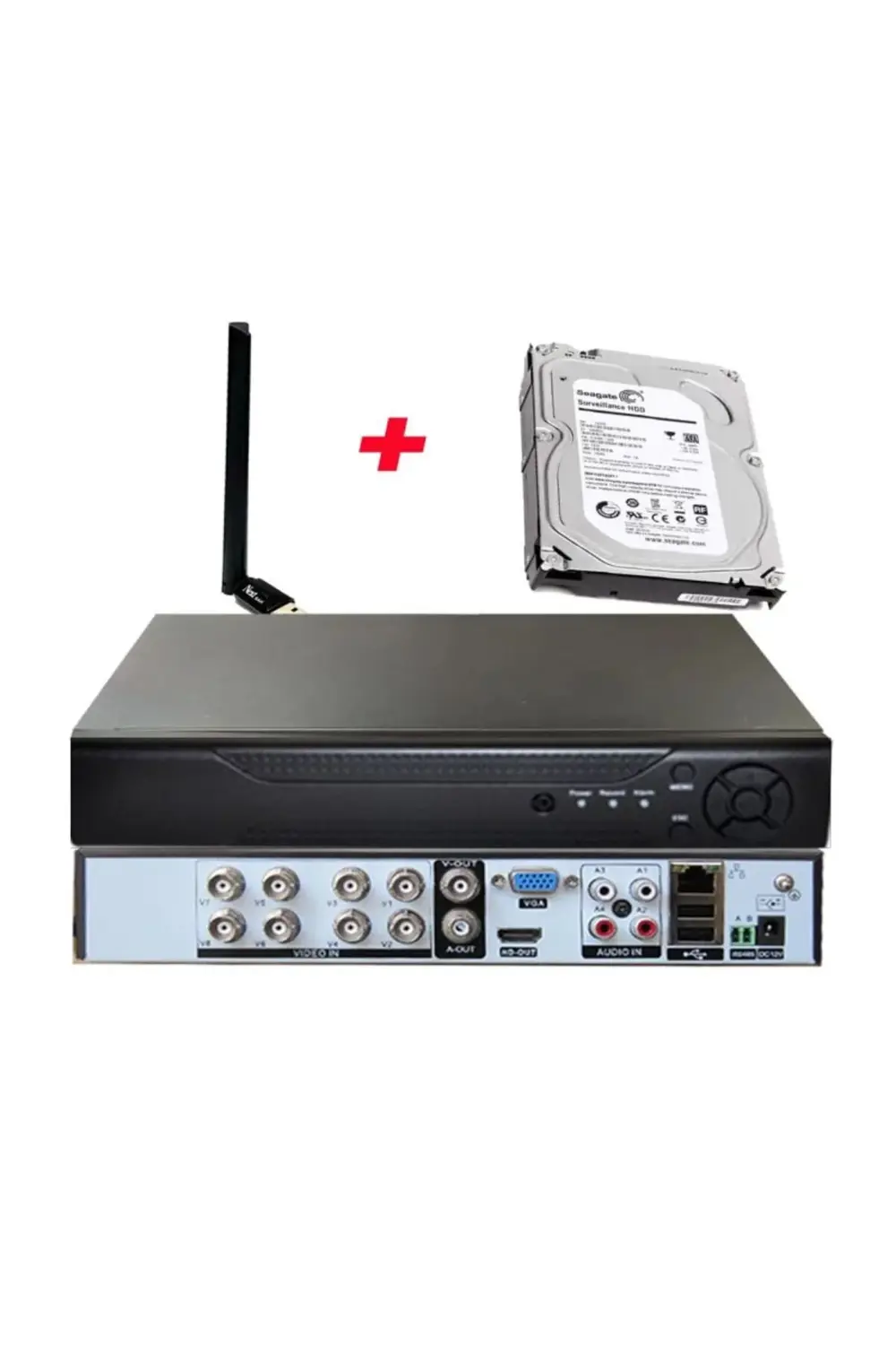 8 Kanal Wi-Fi ve 320 GB HDD'li 5 Mp H265+ Hıbrıt Araç, Insan ve Y