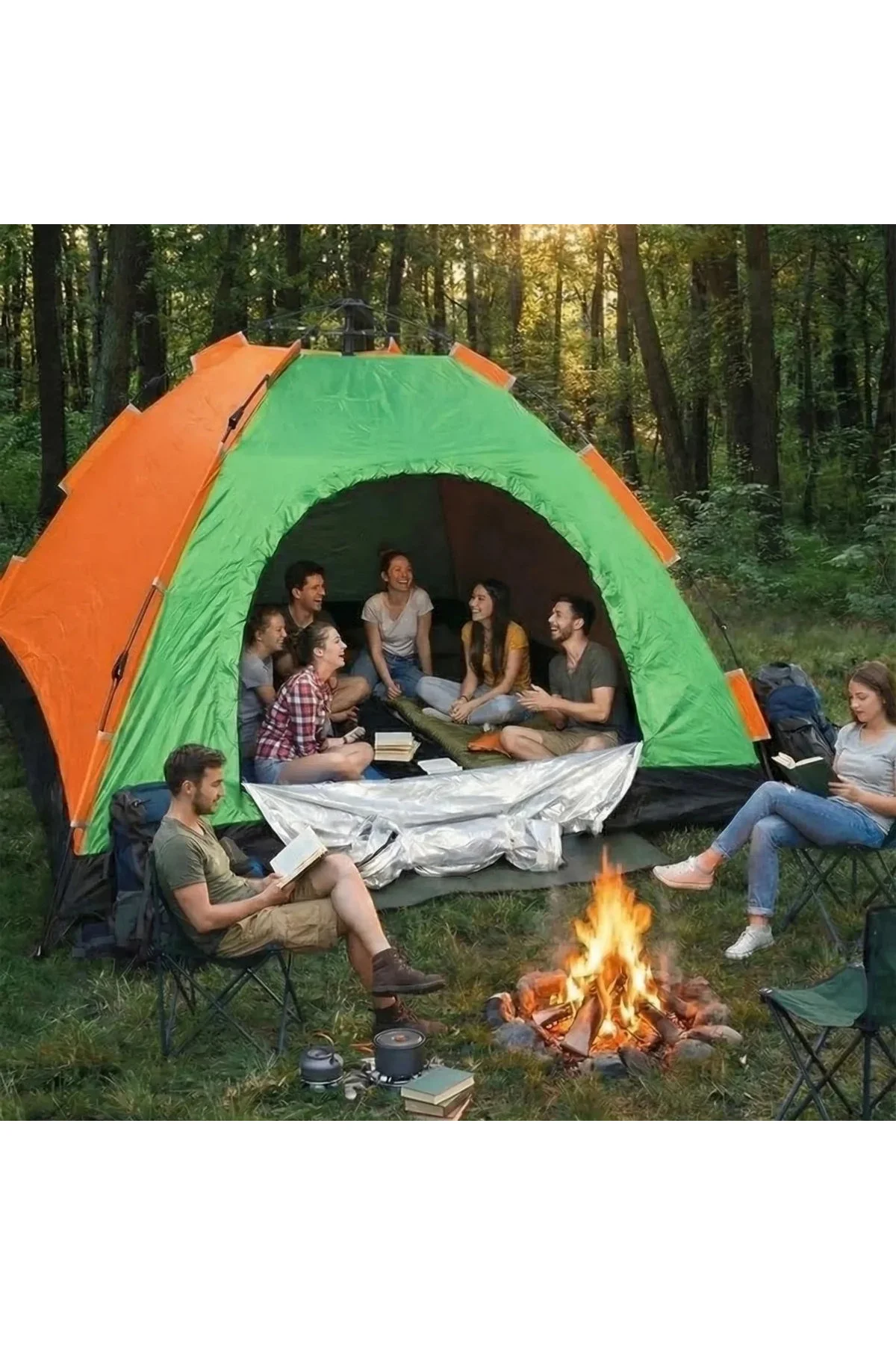 8 Kişilik Otomatik Kurulum Kamp Çadırı – Outdoor, Suya Dayanıklı Hızlı Kurulum Piknik ve Doğa İçin G 8 Kişilik Otomatik Kurulum Kamp Çadırı – Outdoor, Suya Dayanıklı Hızlı Kurulum Piknik ve Doğa İçin G