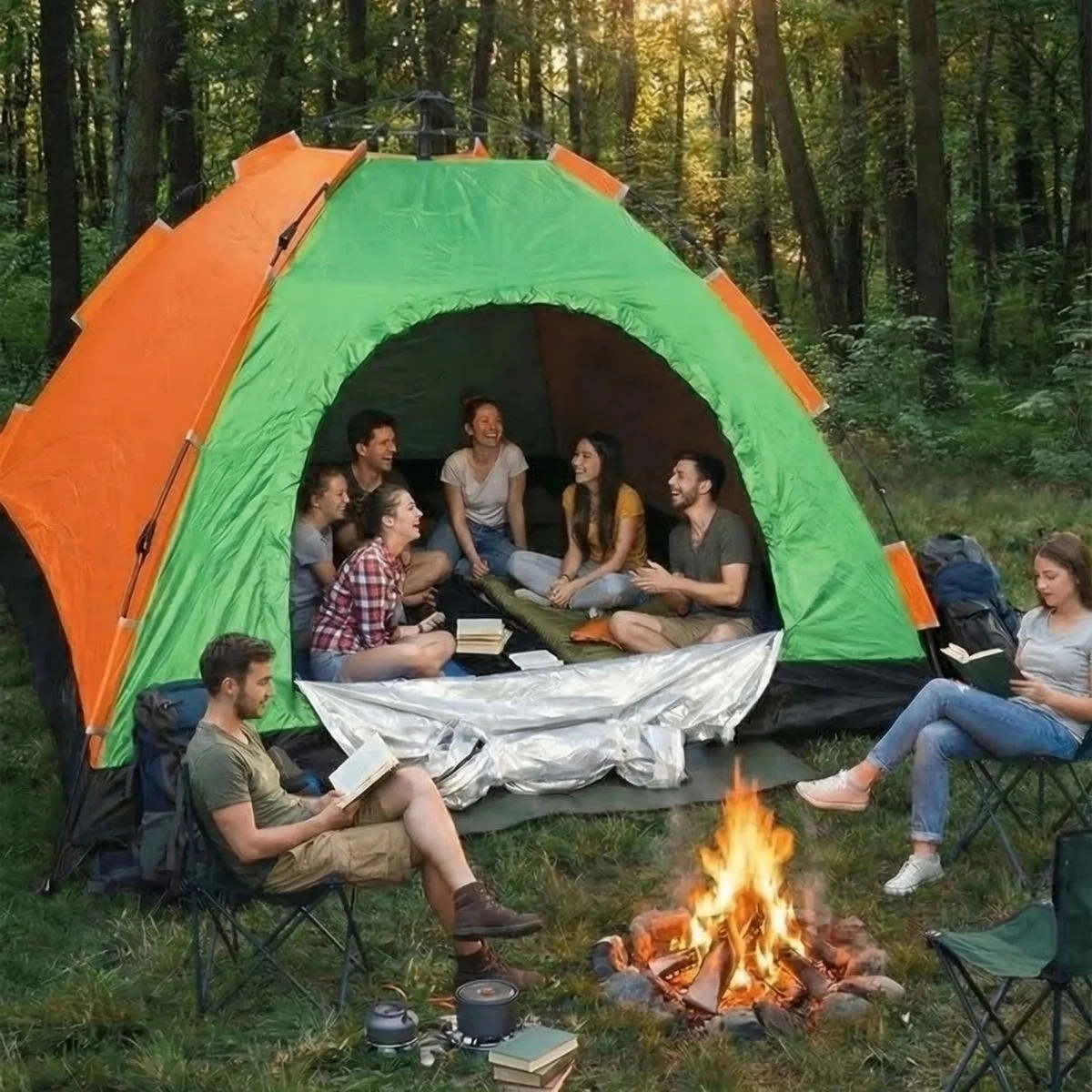8 kişilik Otomatik Kurulum Kamp Çadırı – Outdoor , Suya Dayanıklı Hızlı Kurulum Piknik Ve Doğa İçin Geniş Aile Çadırı 250x250x165 Cm Bx40 8 kişilik Otomatik Kurulum Kamp Çadırı – Outdoor , Suya Dayanıklı Hızlı Kurulum Piknik Ve Doğa İçin Geniş Aile Çadırı 250x250x165 Cm Bx40