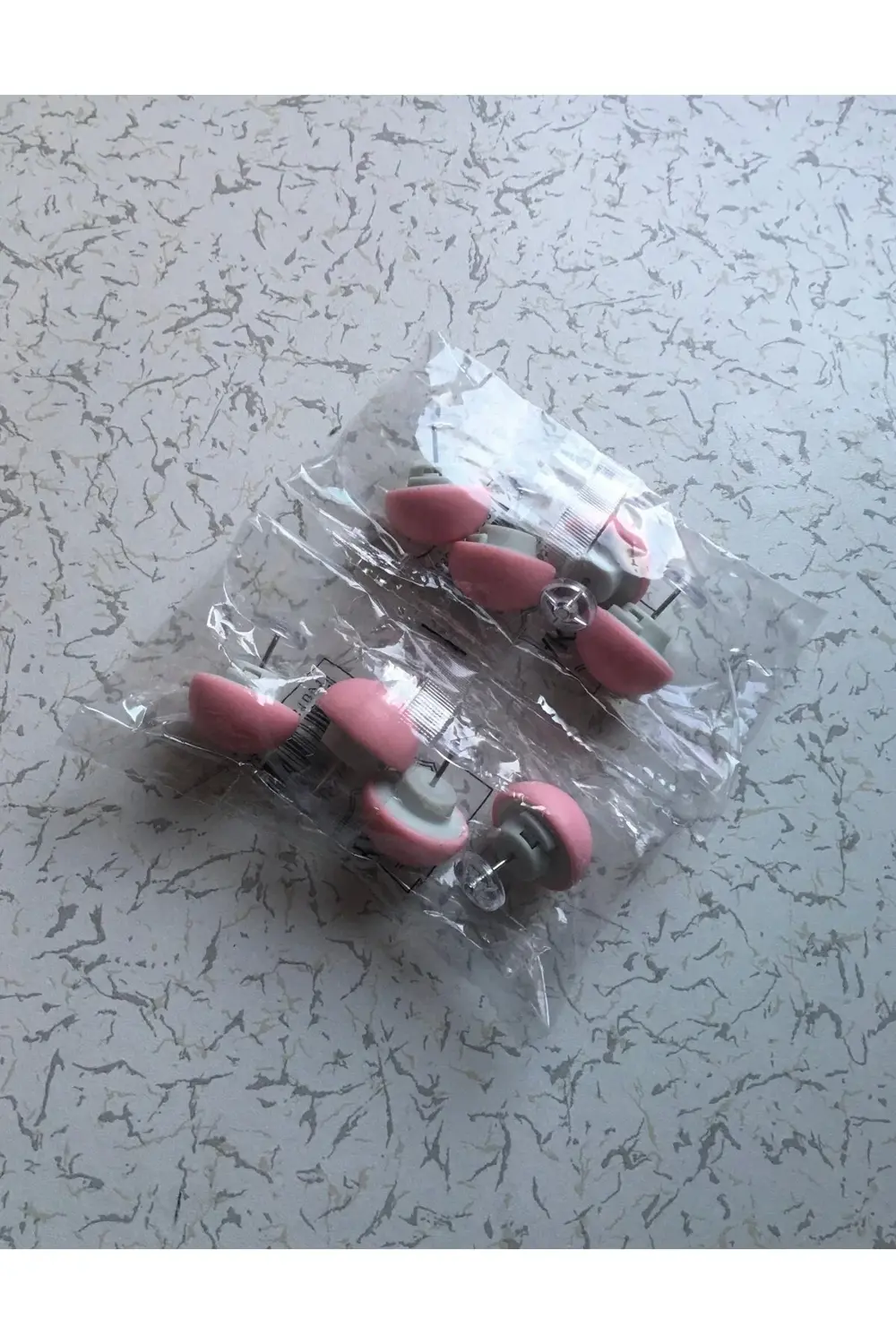 8 Li Mantar Şeklinde Küçük Boy Yorgan Sabitleme Iğnesi - Pembe Re