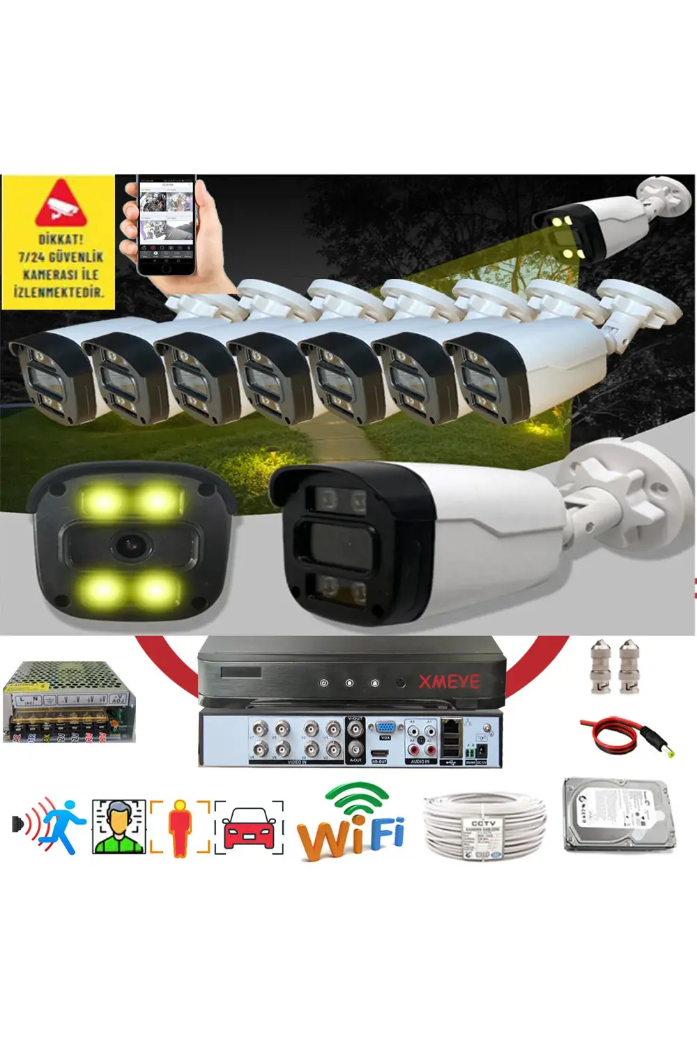 8 Li Yapay Zeka Destekli Araç,yüz,insan Ve Hareket Algılayan 5 Mp