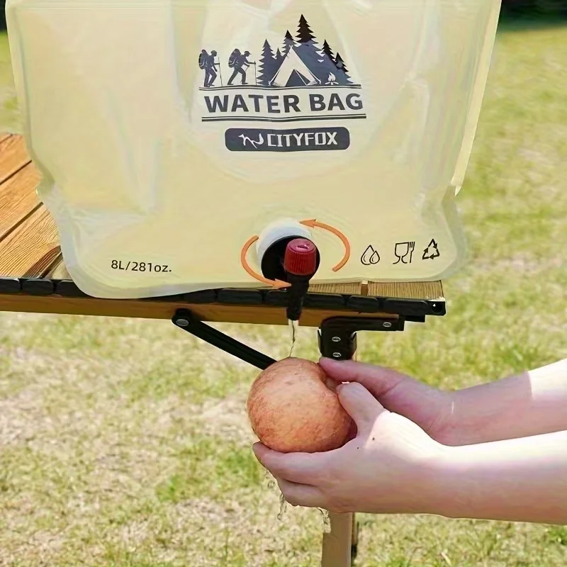 8 Litre Katlanabilir Musluklu Su Kabı - Kamp ve Doğa - Taşıma Kul