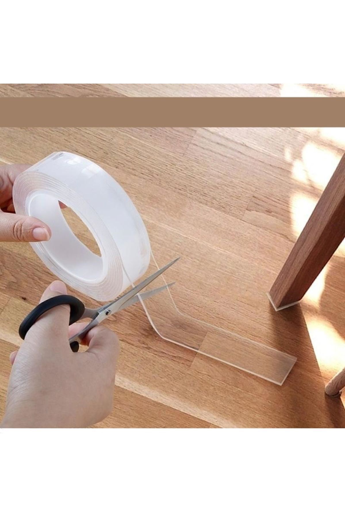 Transformacion 8 Metre Nano Çift Taraflı Yapıştırıcı Bant Çivisiz Montaj