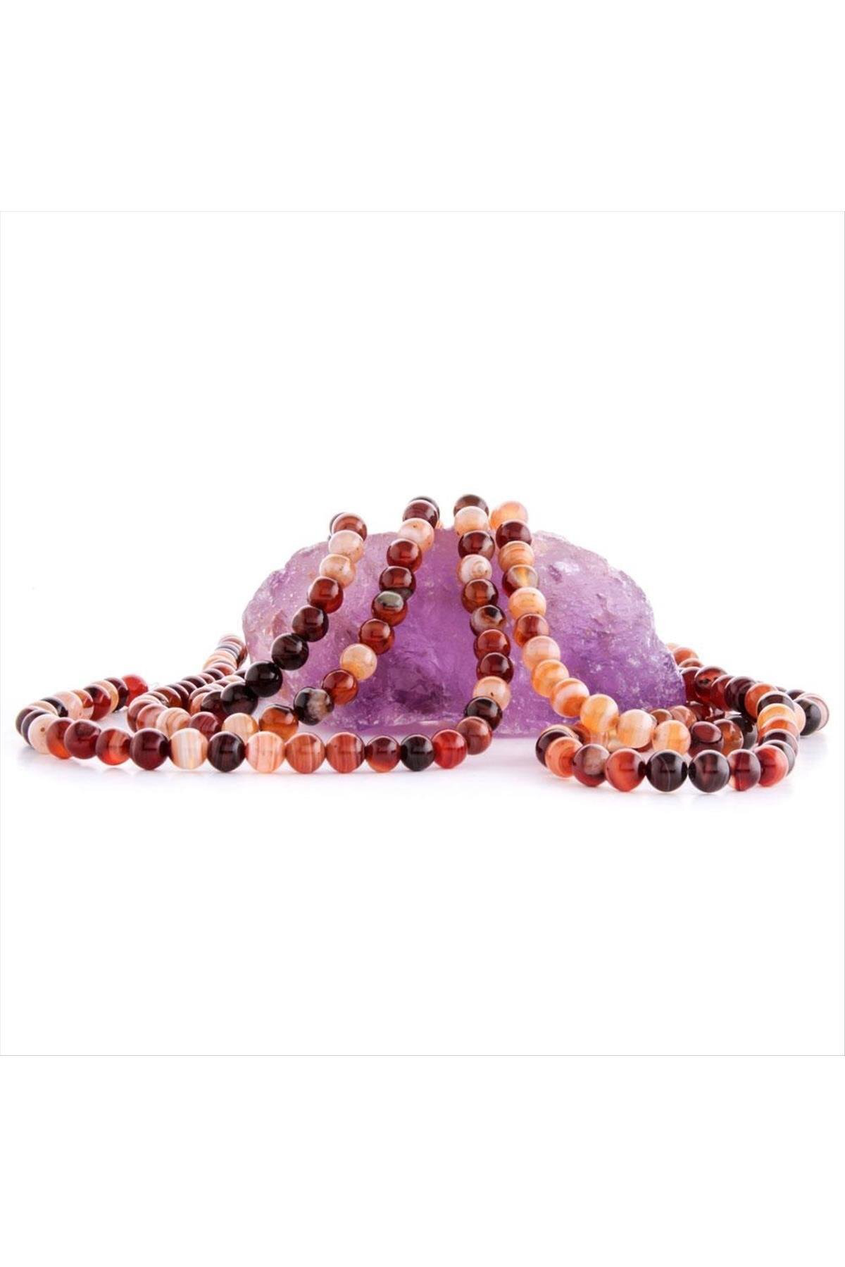 8 mm Damarlı Akik Taşı