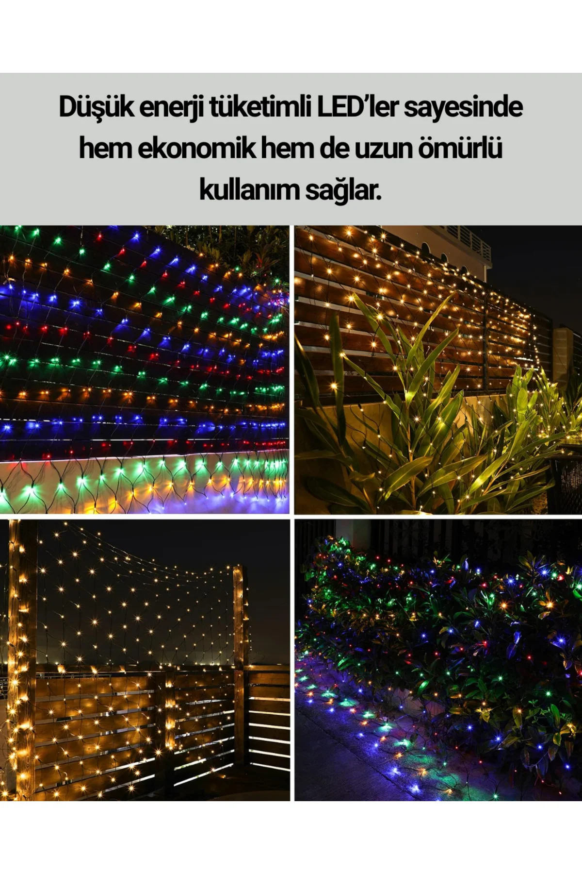 8 Modlu LED Işık Zinciri İç Mekan Dekoratif Aydınlatma