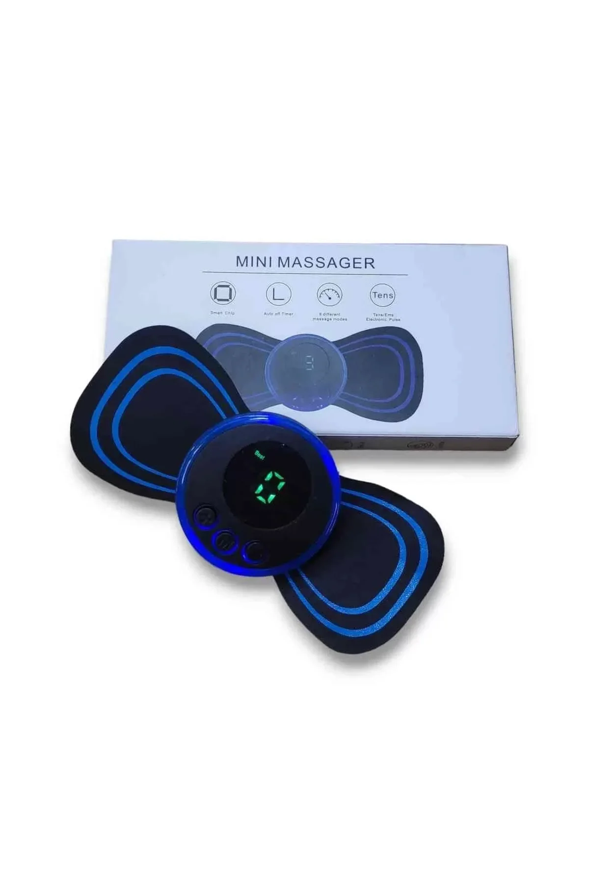 8 Modlu Mini Şarjlı Kelebek Lcd Ekran Ems Boyun Omuz Kol Sırt Ele
