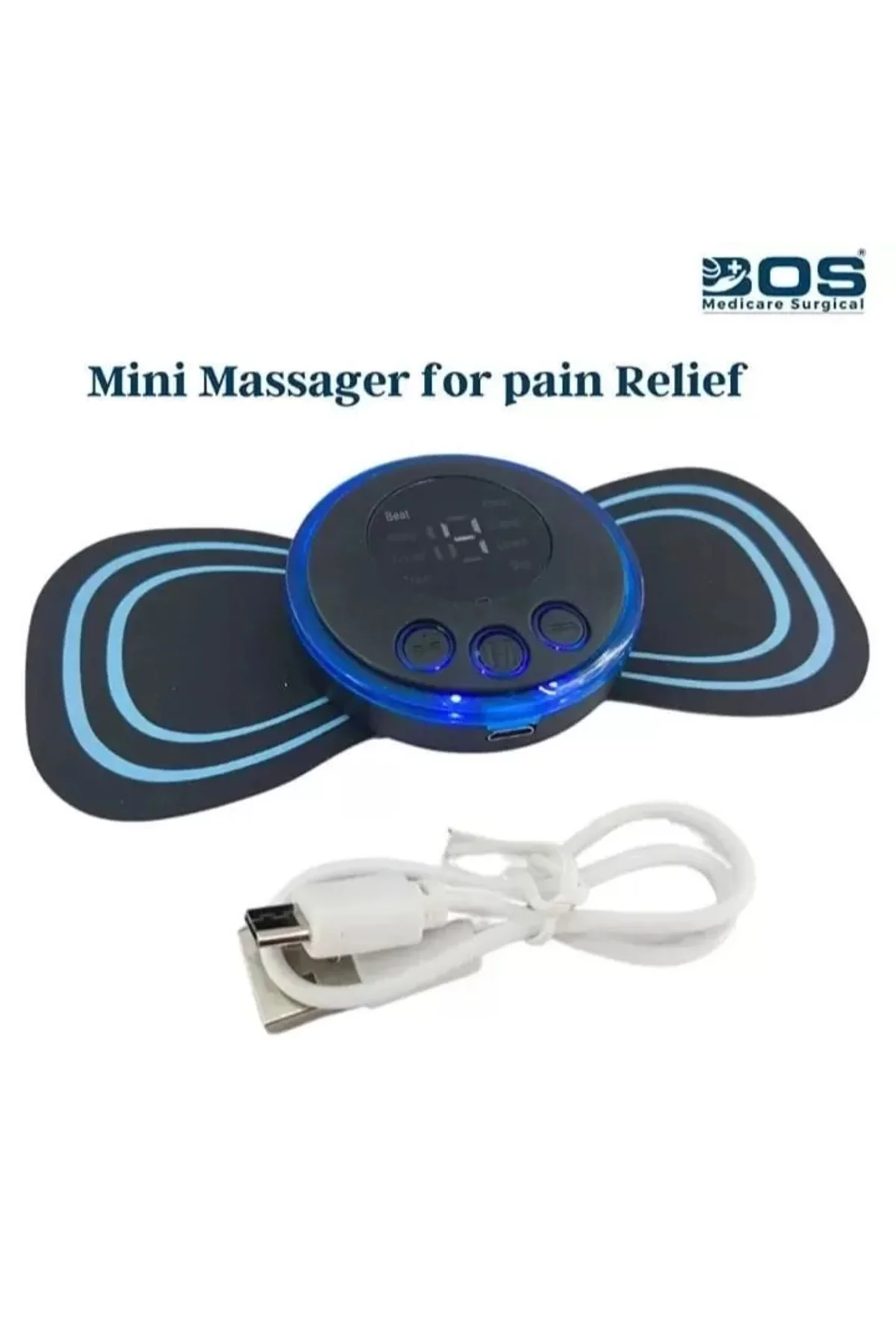 8 Modlu Mini Şarjlı Kelebek Lcd Ekran Ems Boyun Omuz Kol Sırt Ele