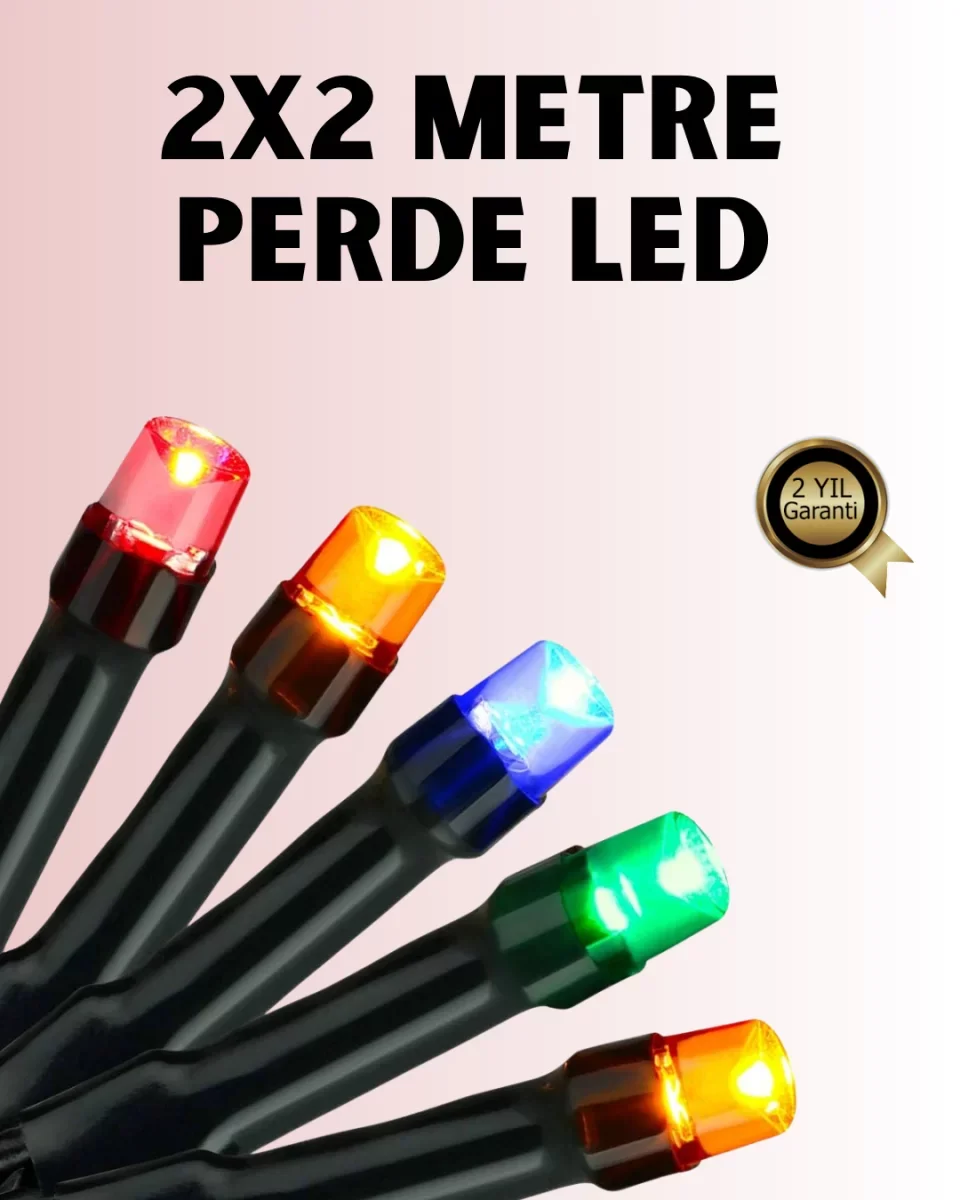 8 Modlu Zaman Ayarlı LED Perde Işık – Bahçe ve Balkon Dekorasyonu - Lisinya
