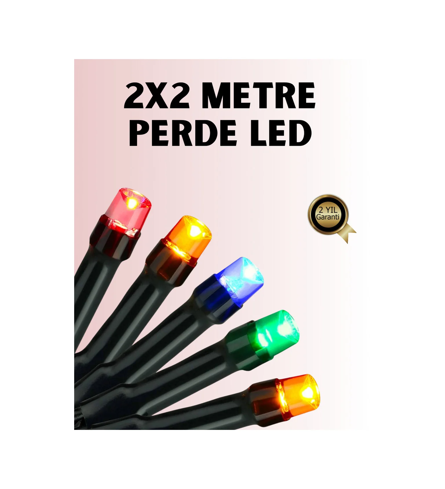 8 Modlu Zaman Ayarlı Led Perde Işık Bahçe Ve Balkon Dekorasyonu D