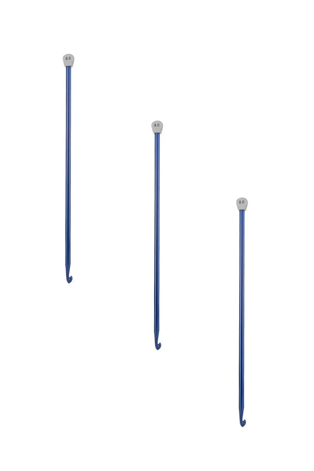 Tuhafiyecimiz #8 Numara (8Mm) Gagalı Renkli Örgü Şişi - Tunus İşi, Afgan İşi Ga