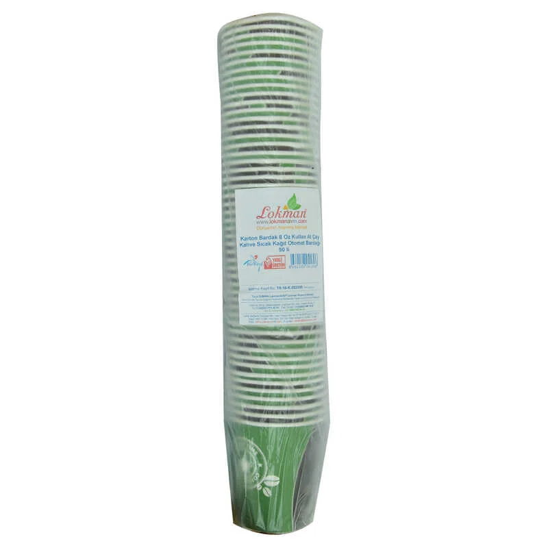 8 Oz Kullan At Kağıt Bardak - Sıcak İçecekler İçin Pratik Çözüm | 50'li Paket 8 Oz Kullan At Kağıt Bardak - Sıcak İçecekler İçin Pratik Çözüm | 50'li Paket