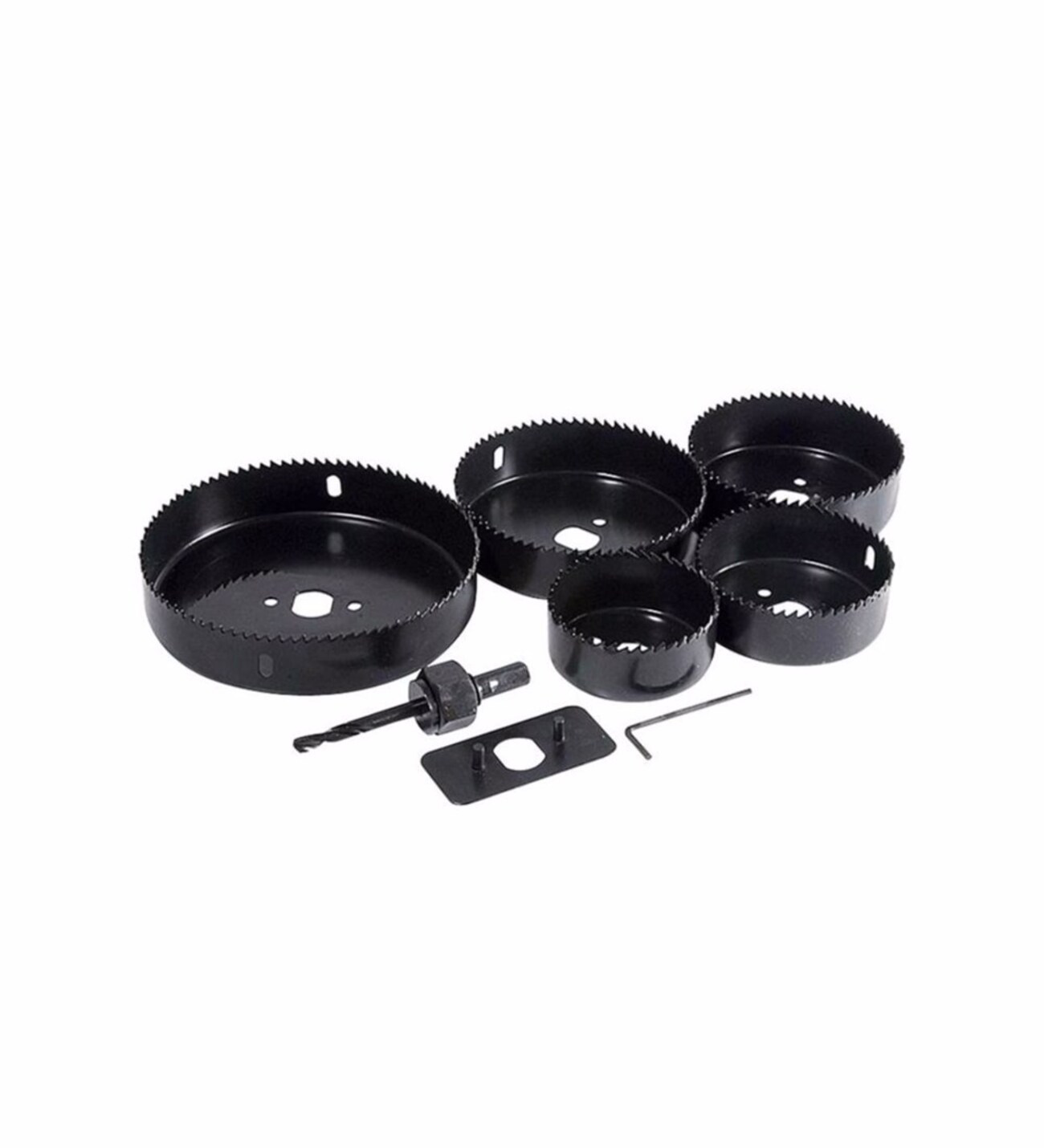 Evimdeyokyok 8 Parça Panç Seti Ağaç Kesme Testere Matkap Ucu Takımı Alçıpan Ta