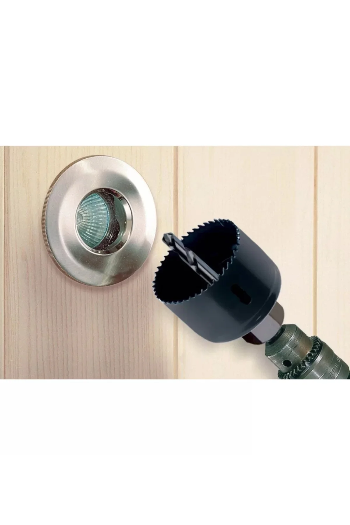 8 Parça Panç Seti Ağaç Kesme Testere Matkap Ucu Takımı Alçıpan Ta