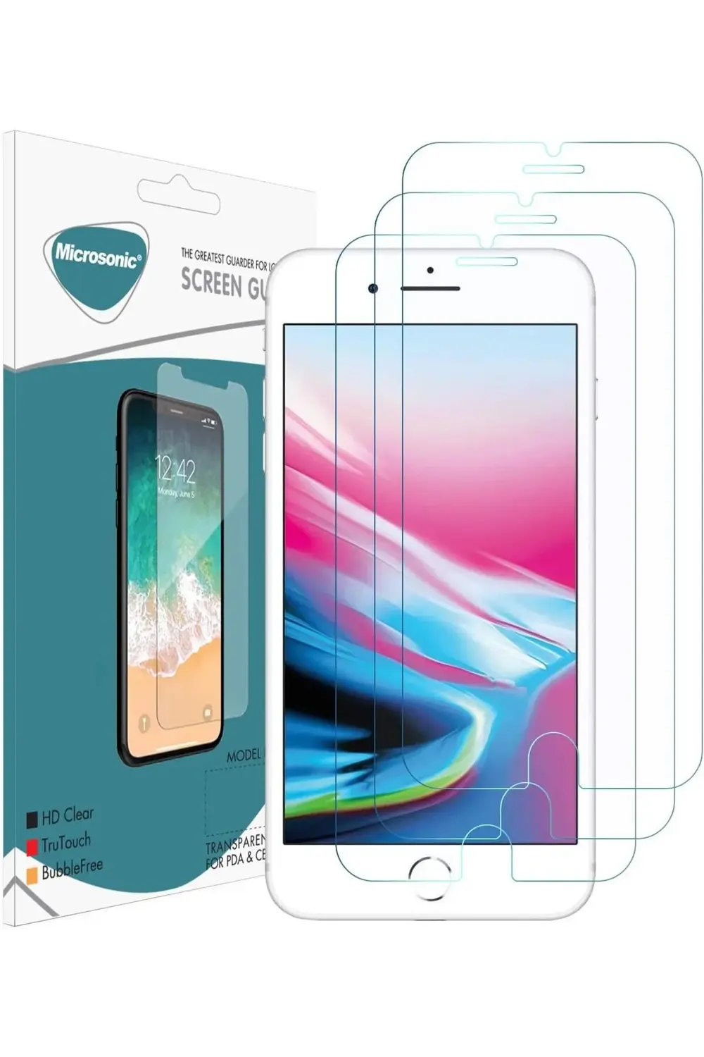 8 Plus Ekran koruyucu Cam (3'lü Paket) 395519