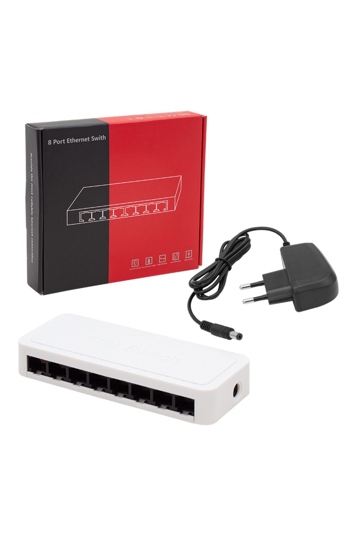 Ok Aksesuar 8 Port 10/100 Mbps Switch Go50608015690