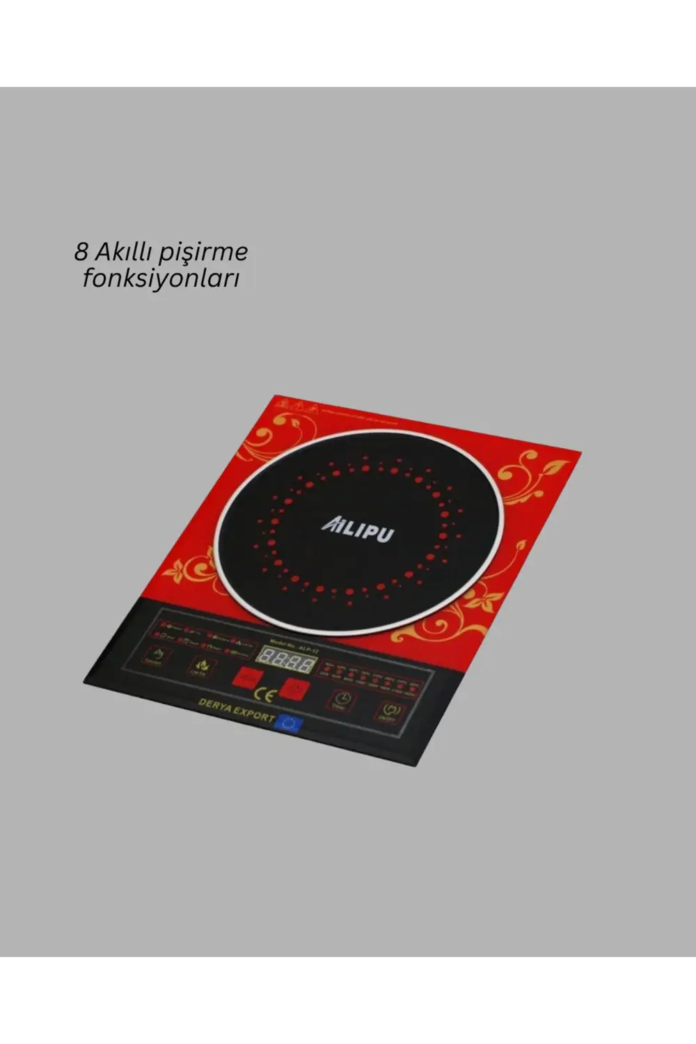 8 Programlı Led Ekranlı İndüksiyon Ocak 80–270°C Sıcaklık Ayarı