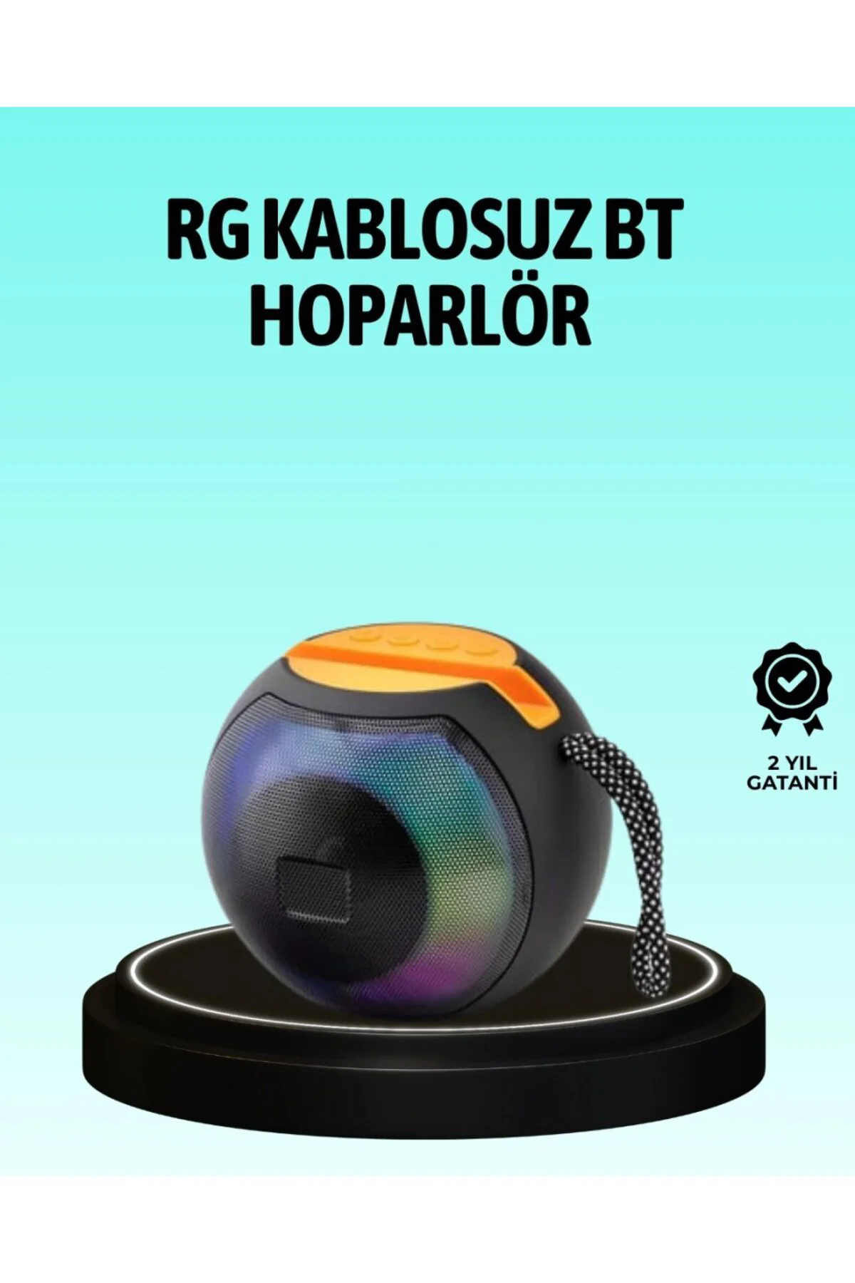 8 Saat Çalma Süreli Taşınabilir Bluetooth Hoparlör