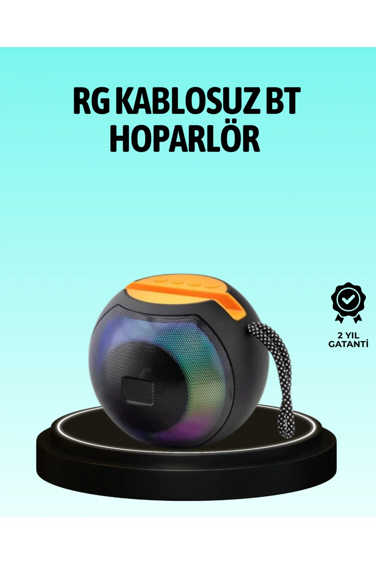 8 Saat Çalma Süreli Taşınabilir Bluetooth Hoparlör