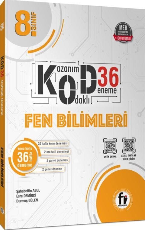 8. Sınıf Fen Bilimleri Kod 36 Deneme Fi Yayınları