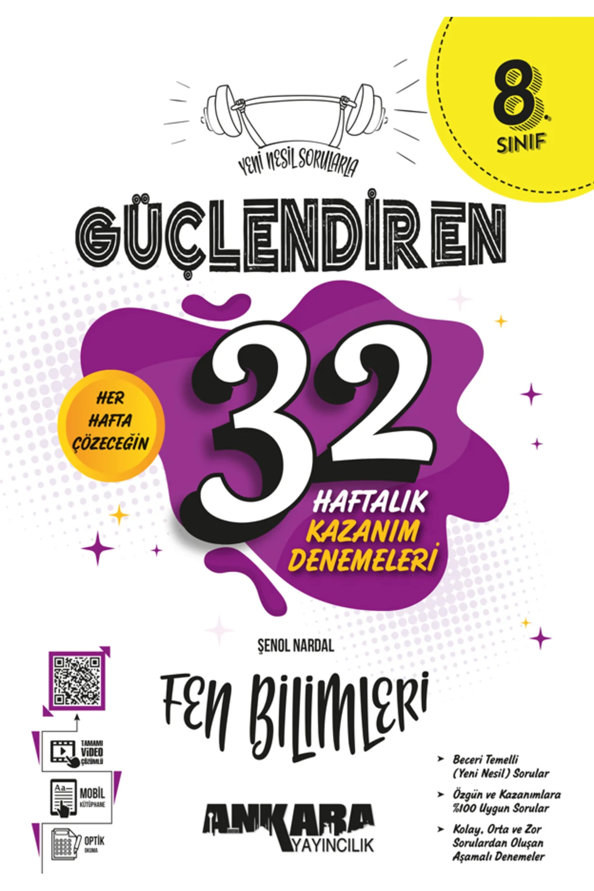 8. Sınıf Güçlendiren 32 Haftalık Türkçe Kazanım Denemeleri / Anka