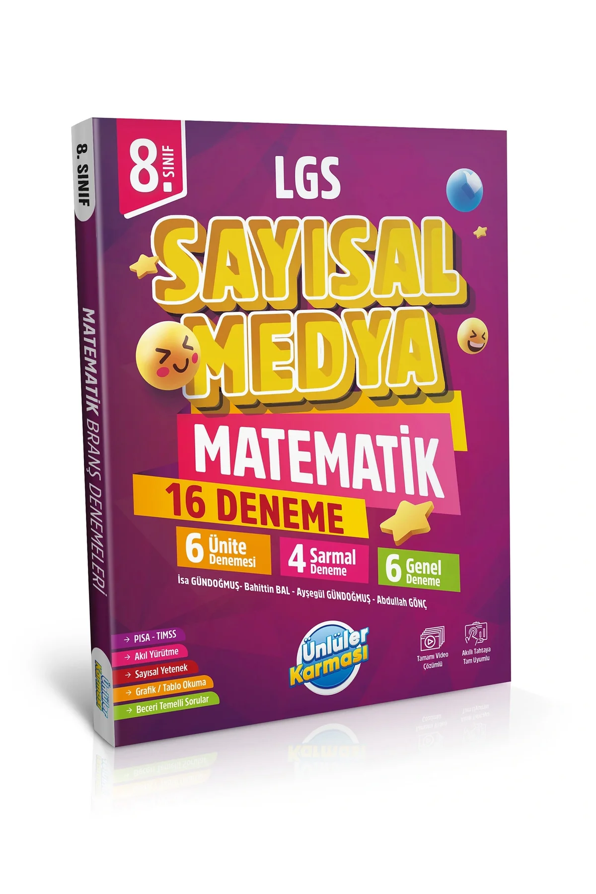 8. Sınıf LGS MATEMATİK Sayısal Medya Çözüm Videolu 16 Deneme