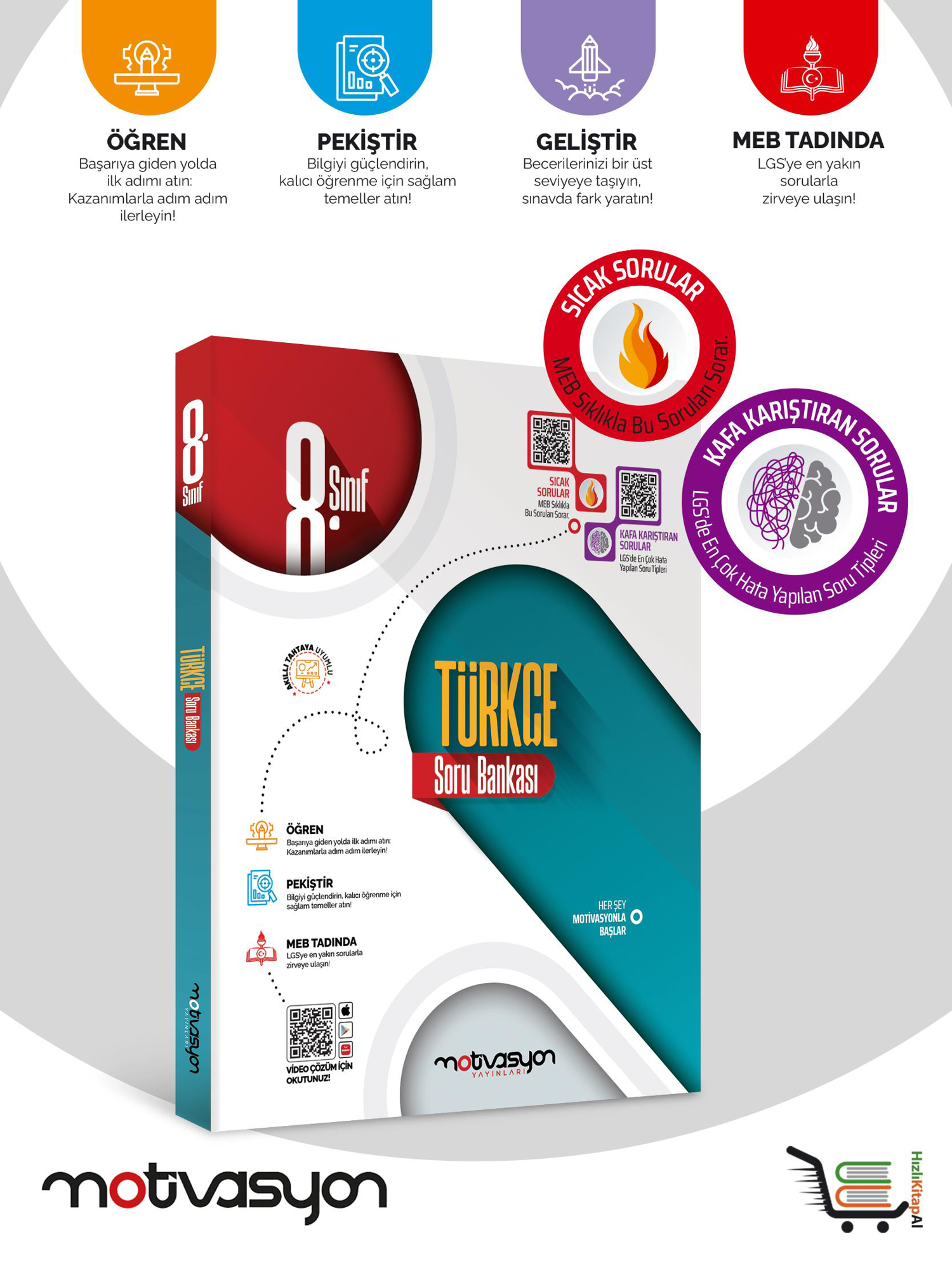 8. Sınıf Matematik-Türkçe-Fen Bilimleri-TC İnkilap Tarihi Soru Ba