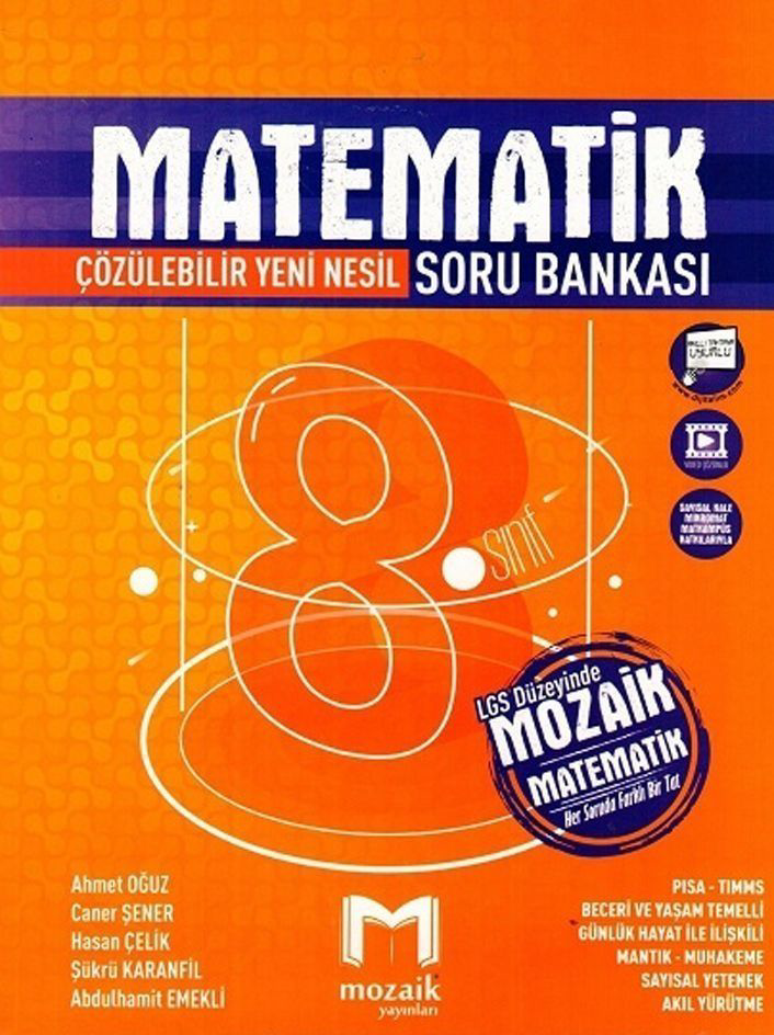 Mozaik Yayınları 8. Sınıf Matematik Soru Bankası 