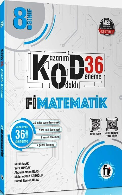 8. Sınıf Matematik Kod 36 Deneme Fi Yayınları