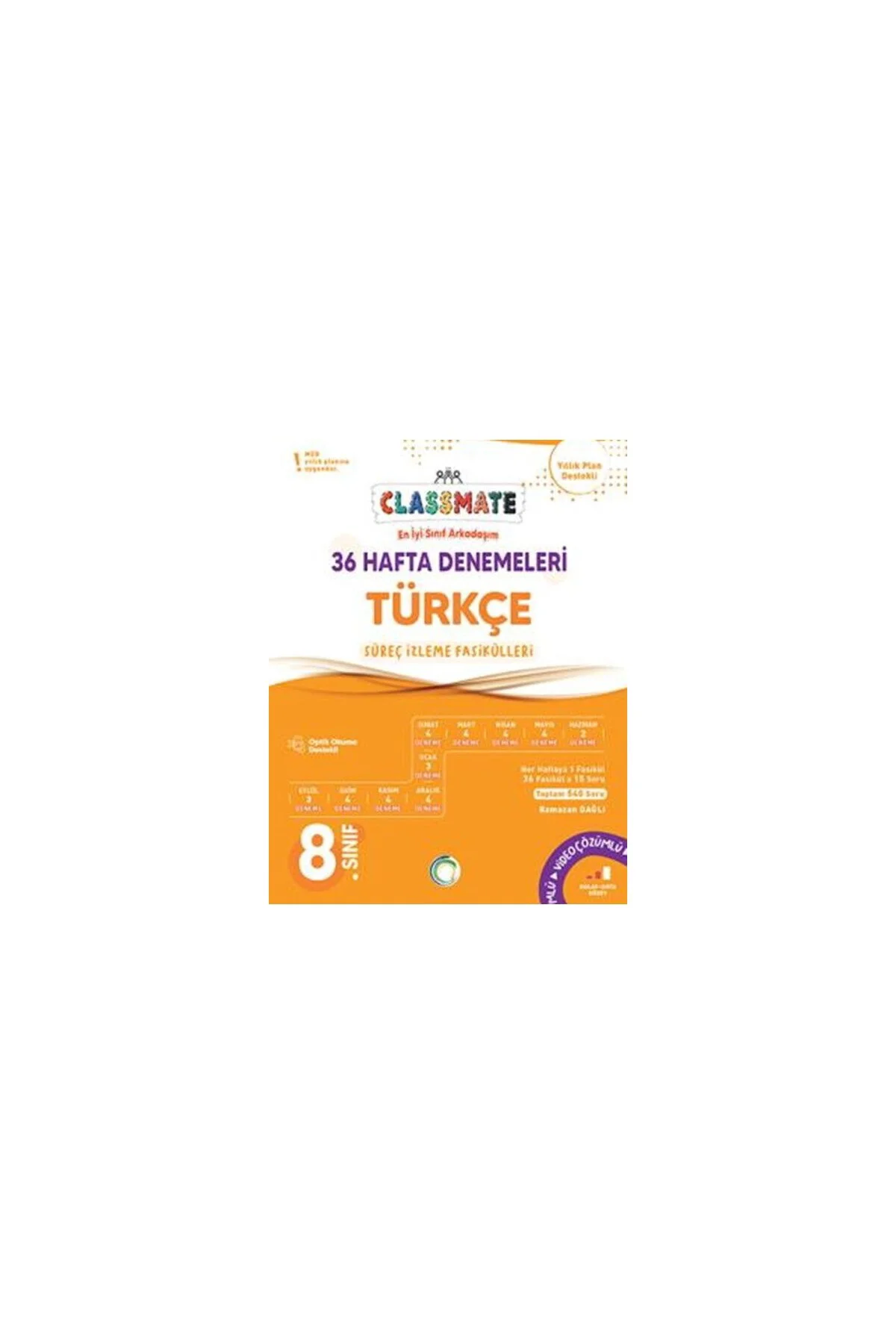 8. Sınıf Classmate 36 Hafta Denemeleri Türkçe