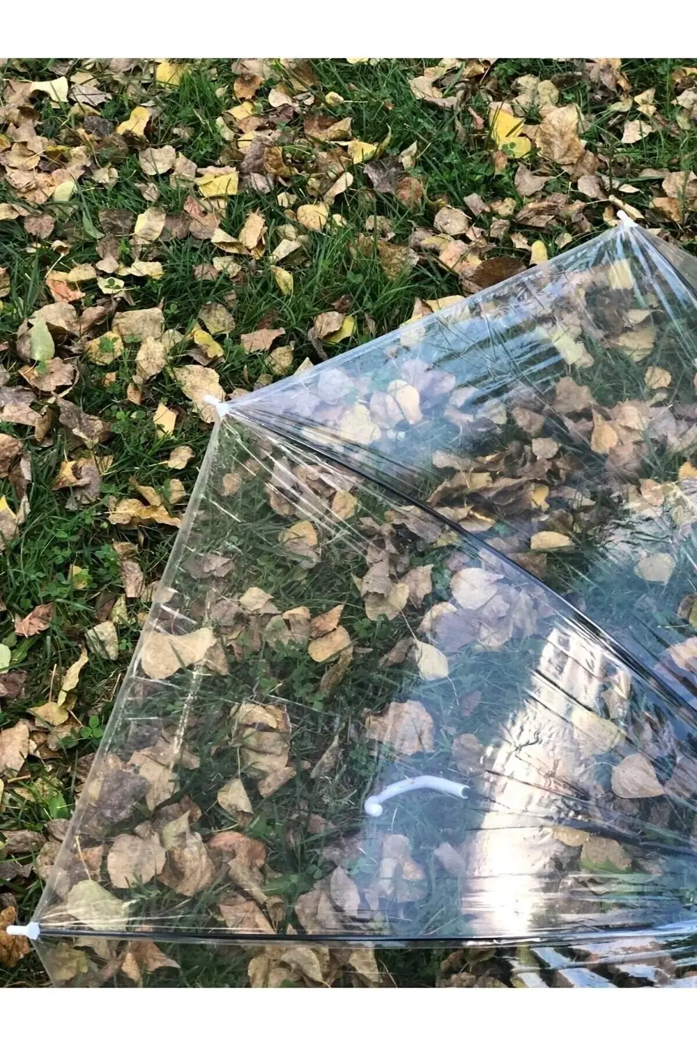 8 Telli Fiber Iskelet Otomatik Açılır Şeffaf Şemsiye, hafif ve da