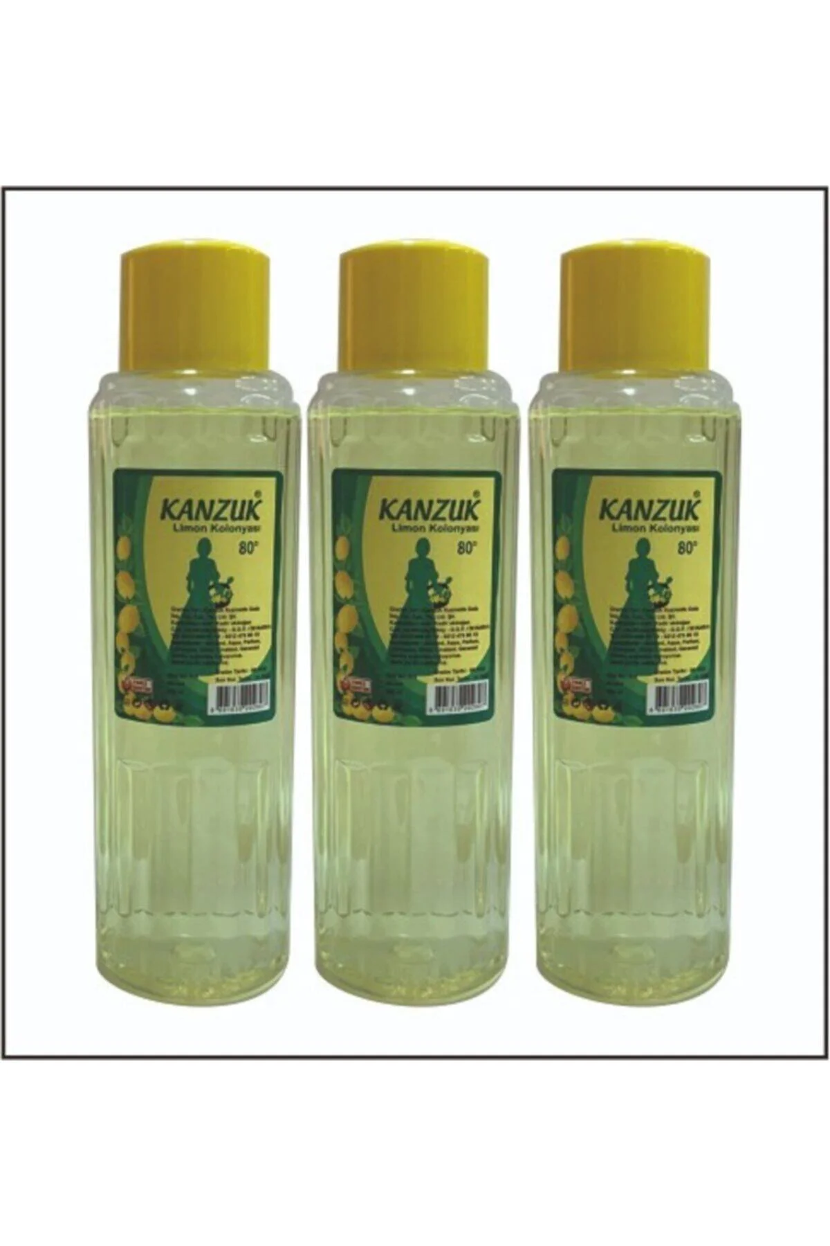 80° Limon Çiçeği Kolonyası 400 Ml Pet Şişe 3'lü Set