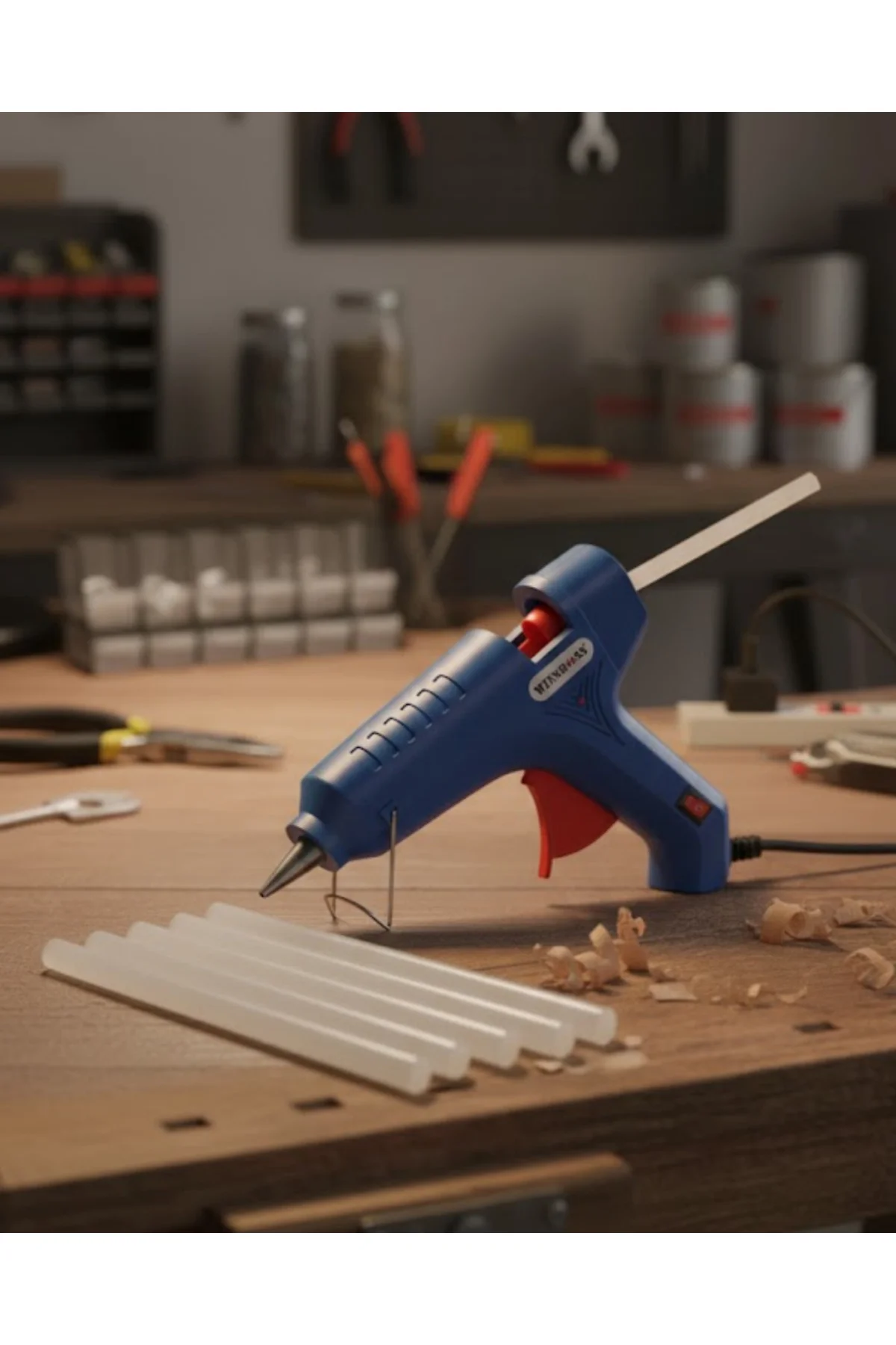 80 W Silikon Tabancası 11 mm Silikon Uyumlu 5 Adet Hediye Silikon