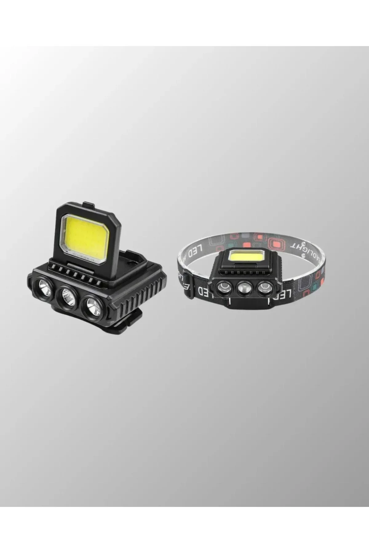 800 Lumen Çok Fonksiyonlu LED Kafa Lambası Type C Şarjlı
