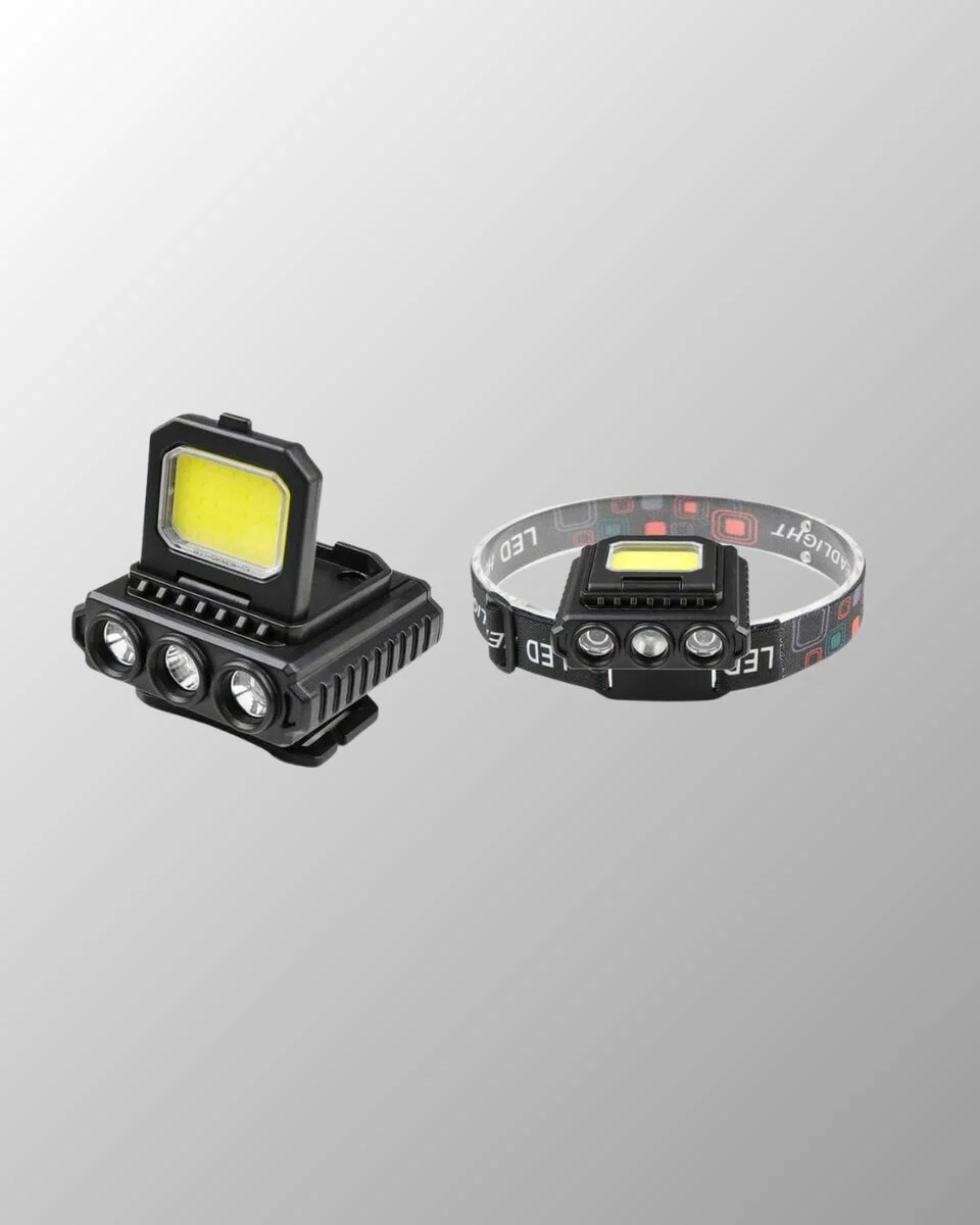 800 Lumen Çok Fonksiyonlu LED Kafa Lambası Type C Şarjlı