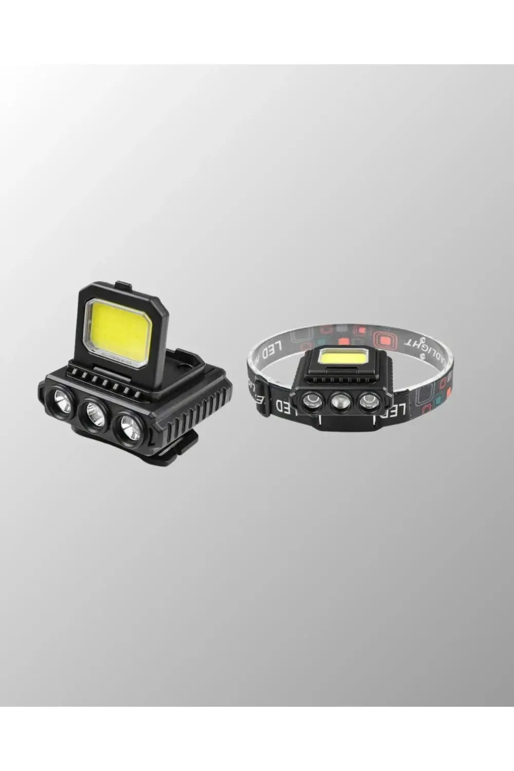 800 Lumen Çok Fonksiyonlu LED Kafa Lambası Type C Şarjlı