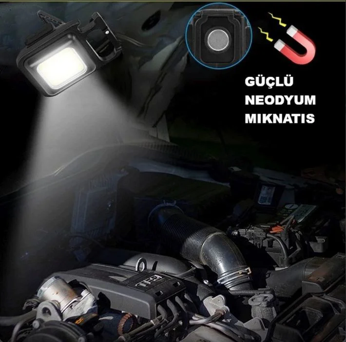800 Lümen LED Anahtarlık El Feneri - 4 Modlu Şarj Edilebilir Flashlı Anahtarlık Fiyatı, Yorumları ve Özellikleri