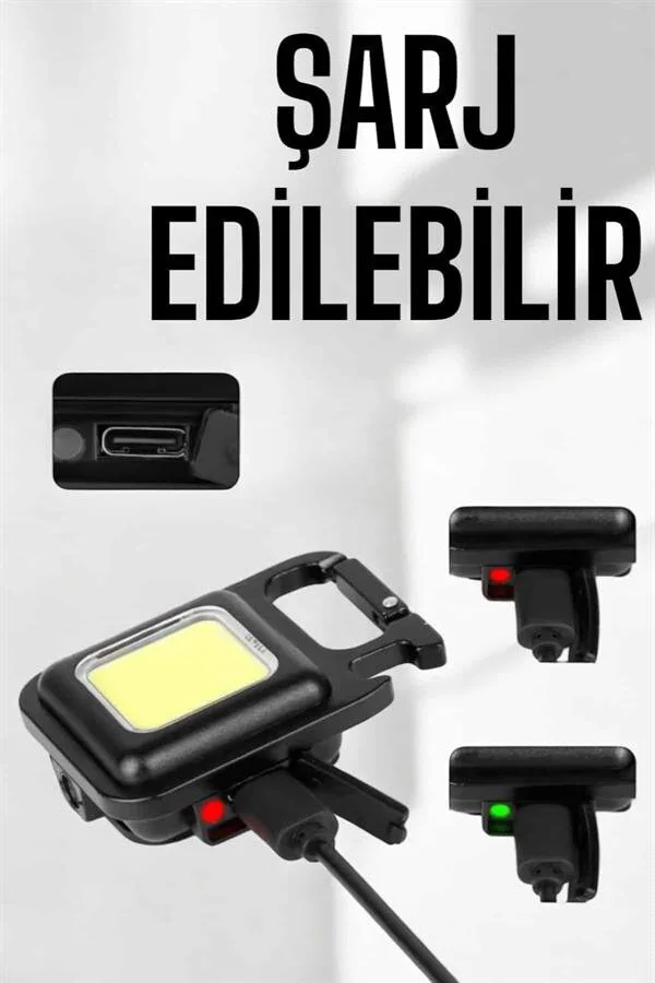 800 Lümen LED Fener - Çok Fonksiyonlu Taşınabilir Anahtarlık Işığı