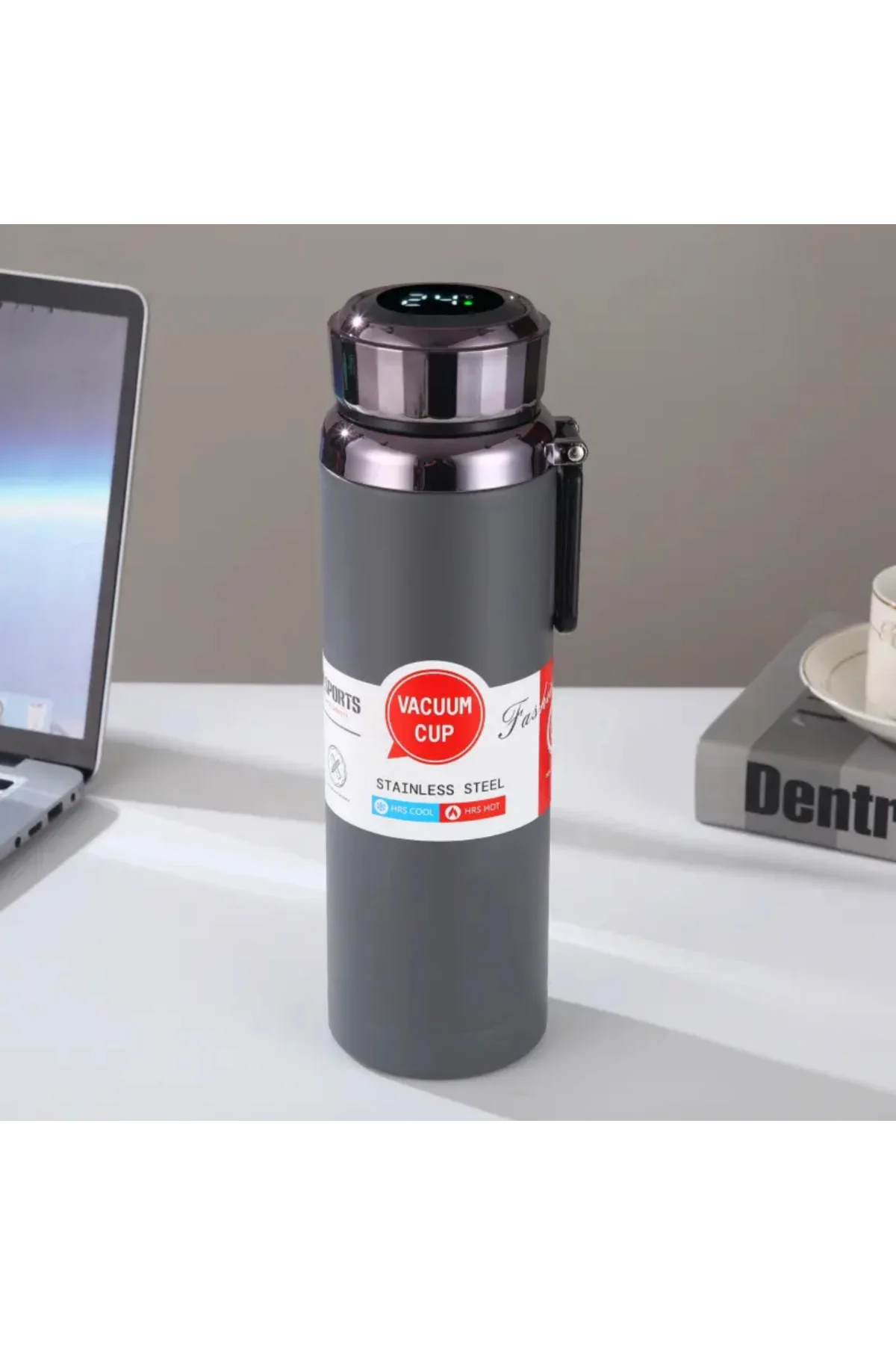 800 ml Paslanmaz Çelik Ledli Dijital Göstergeli Dereceli Isı Sıcaklık Göstergeli Termos 800 ml Paslanmaz Çelik Ledli Dijital Göstergeli Dereceli Isı Sıcaklık Göstergeli Termos