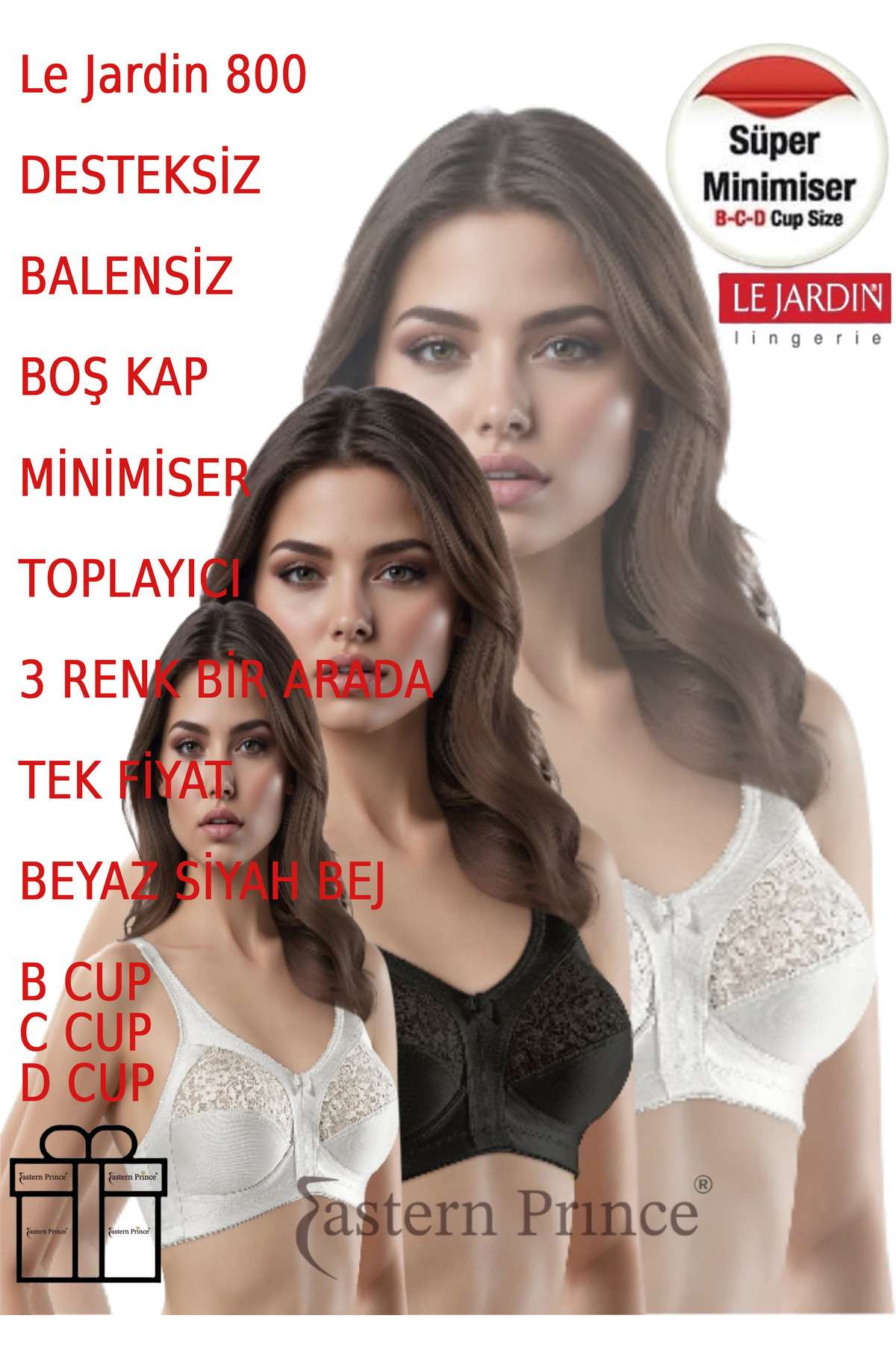 800 Sütyen Desteksiz Balensiz Süper Minimiser Toparlayıcı Üçü Bir