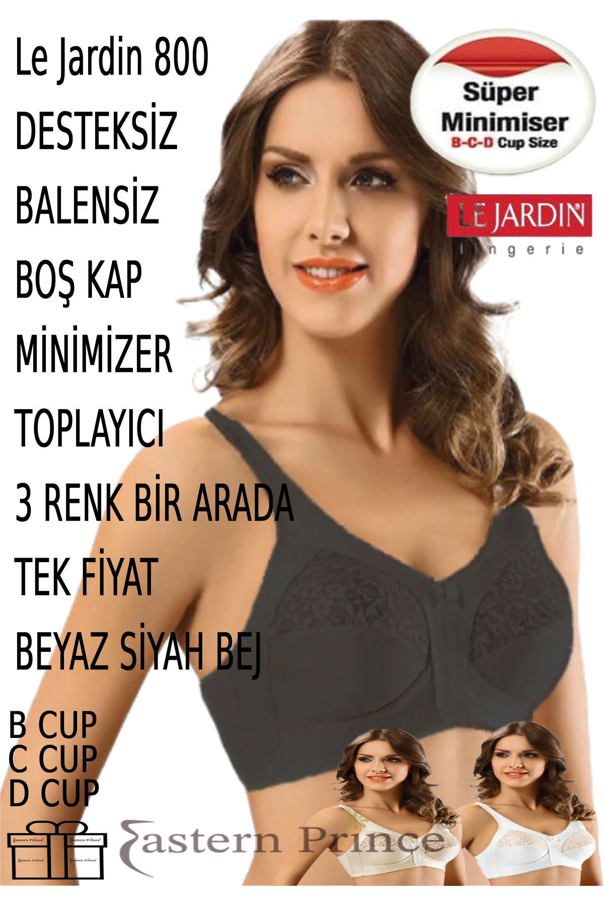 800 Sütyen Desteksiz Balensiz Süper Minimiser Toparlayıcı Üçü Bir