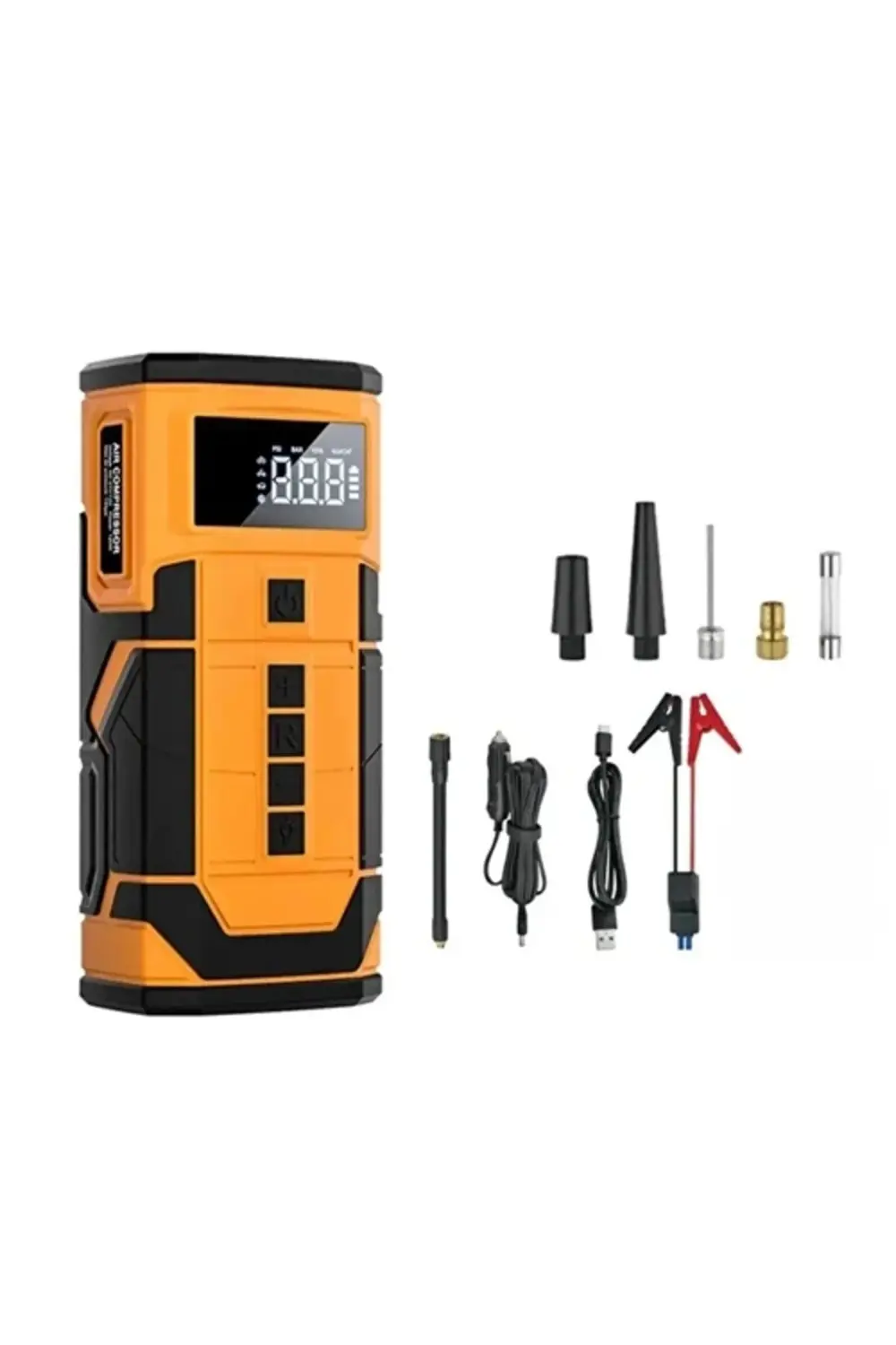 8000 Mah Taşnabilir Dijital Ekranlı Araç Akü Takviyeli,powerbank,