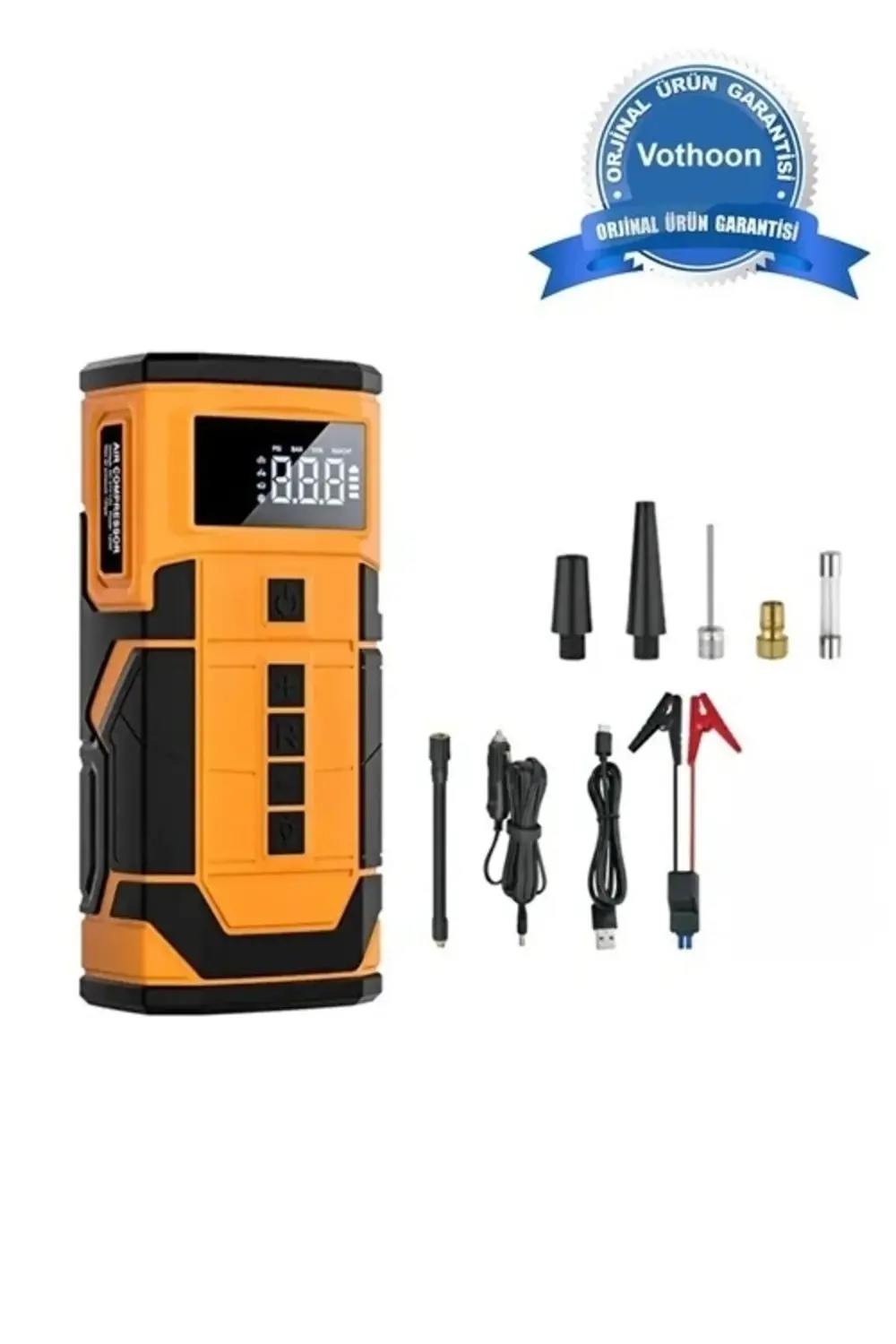 8000 Mah Taşnabilir Dijital Ekranlı Araç Akü Takviyeli,powerbank,