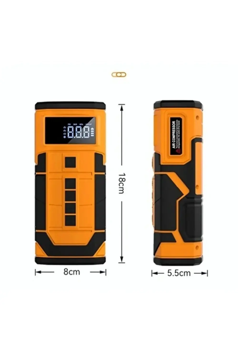 8000 Mah Taşnabilir Dijital Ekranlı Araç Akü Takviyeli,powerbank,