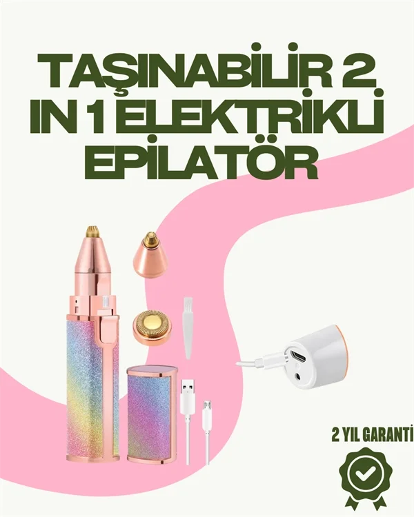 8000 RPM Taşınabilir Epilatör – Kaş Düzeltici ve Dudak Epilatörlü Pille Çalışan 8000 RPM Taşınabilir Epilatör – Kaş Düzeltici ve Dudak Epilatörlü Pille Çalışan