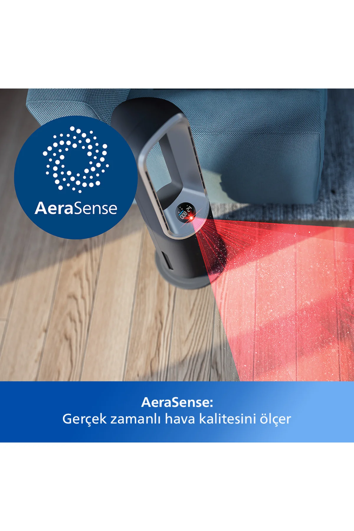 8000 Serisi Air Performer 3in1 Hava Temizleme Cihazı, 270 m3/sa Temiz Hava Hızı, AMF870/15