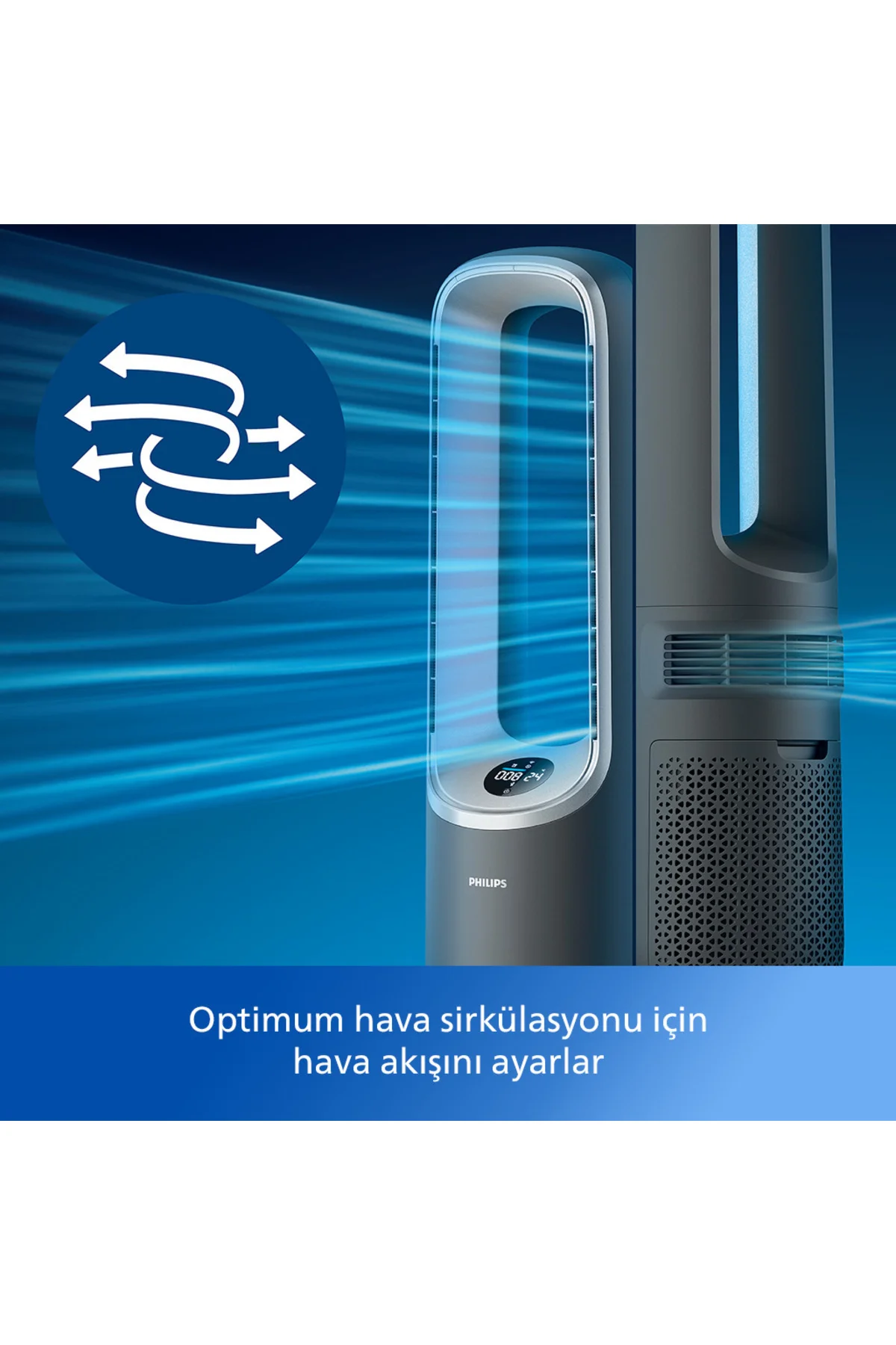 8000 Serisi Air Performer 3in1 Hava Temizleme Cihazı, 270 m3/sa Temiz Hava Hızı, AMF870/15