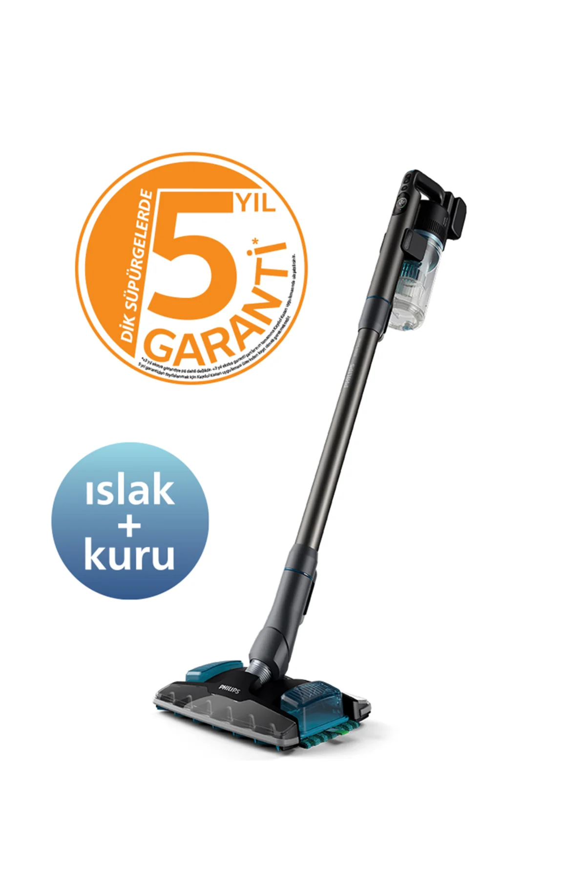 8000 Serisi Aqua Kablosuz Dik Süpürge, 80 dk'ya Çalışma, Precisio