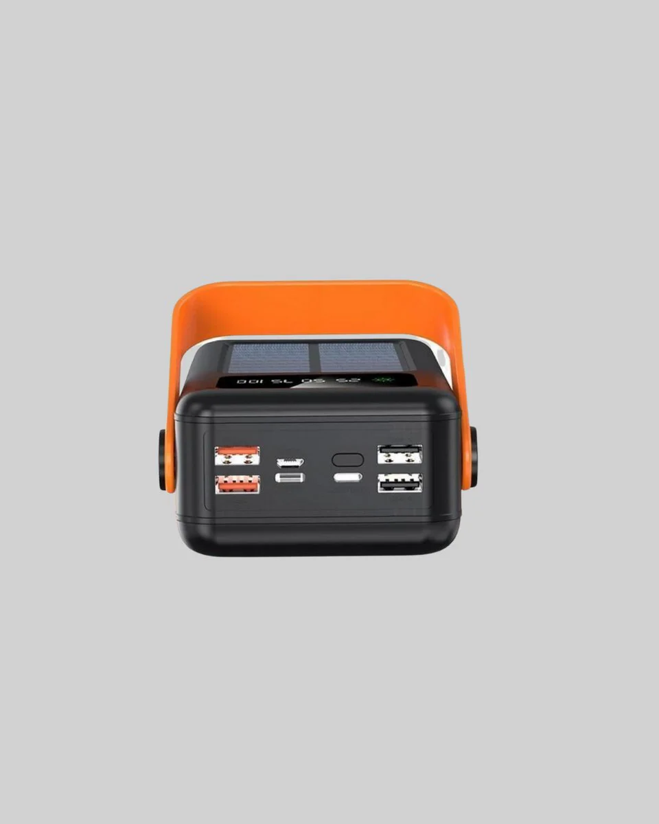 80000 mAh Solar Powerbank ve LED Fenerli Taşınabilir Şarj Cihazı