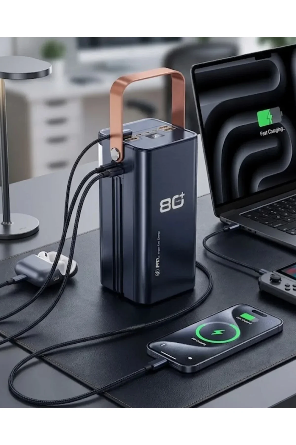 80000 mAh Taşınabilir Powerbank Süper Hızlı Şarj Çoklu Çıkış ve LED Göstergeli 80000 mAh Taşınabilir Powerbank Süper Hızlı Şarj Çoklu Çıkış ve LED Göstergeli